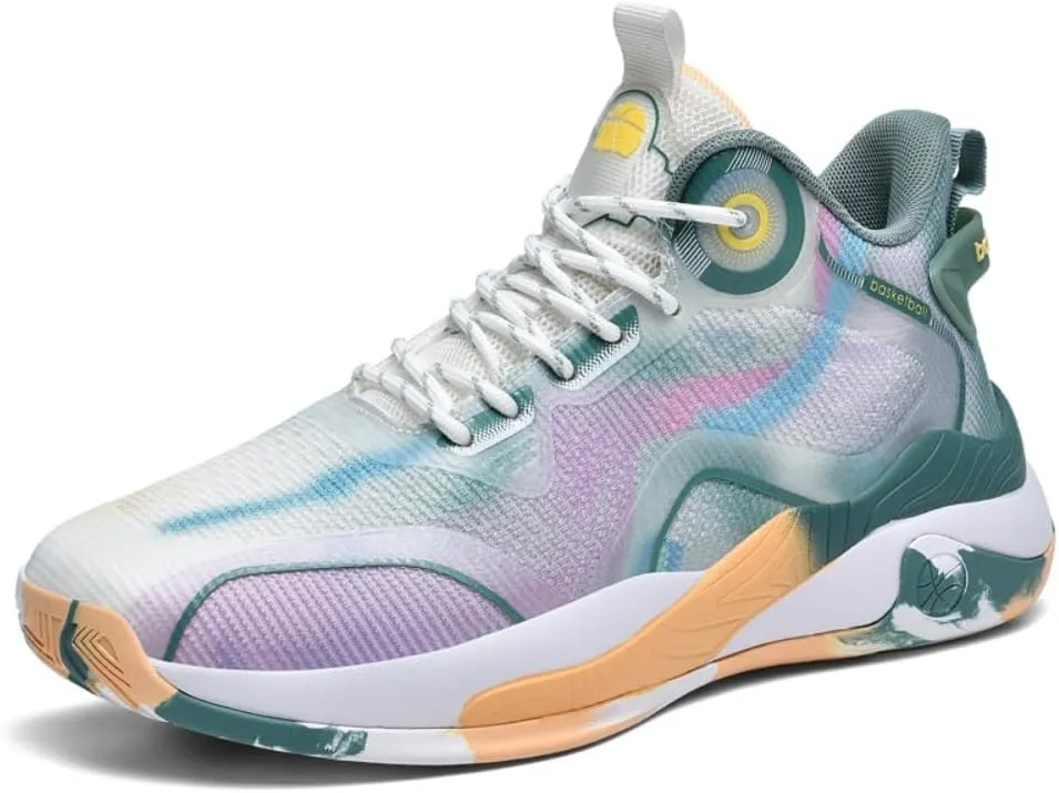 Men's Women's Basketball Shoes High Top Ultra-Light Fashion Anti Slip Breathable Sneakers