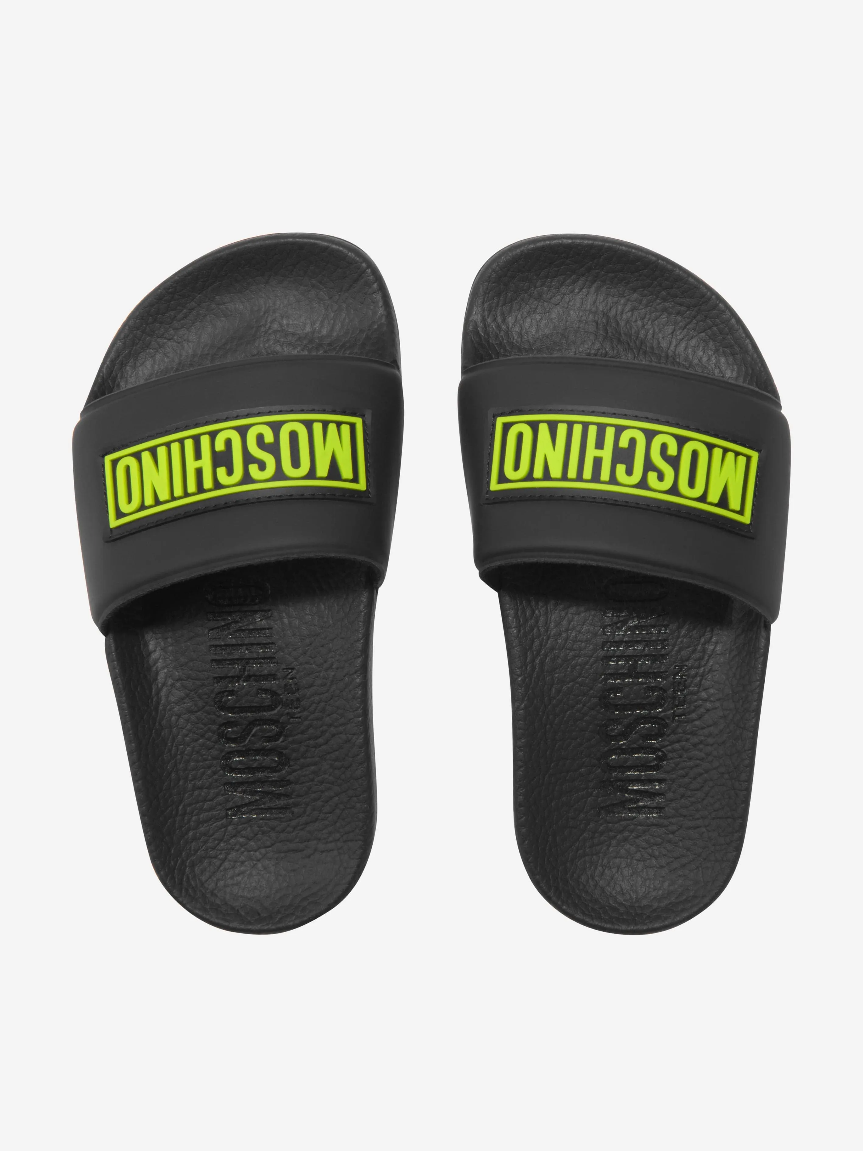 Moschino Unisex PVC Logo Sliders
