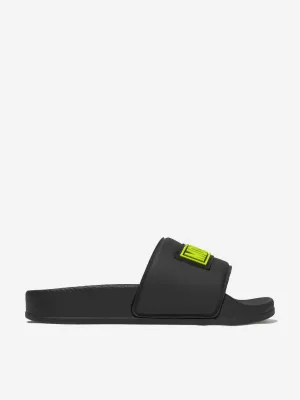 Moschino Unisex PVC Logo Sliders