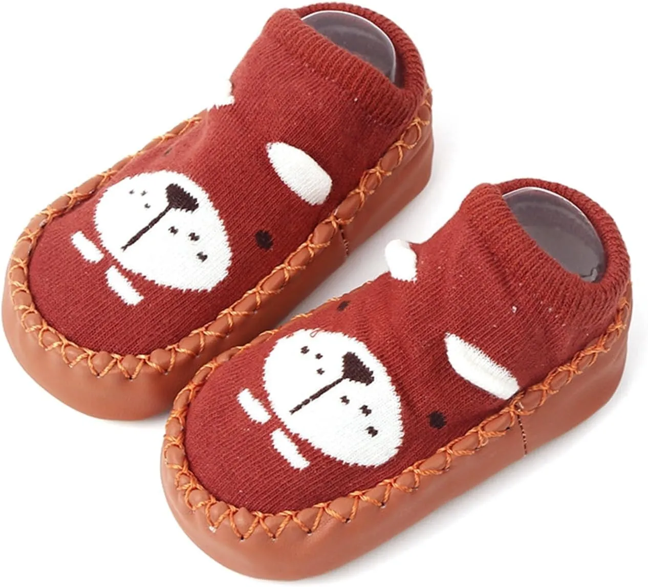Newborn Baby Boy Girl Cozy Socks Shoes Non Slip Soft Sole Cartoon Animal Floor Socks Kids First Walking Shoes