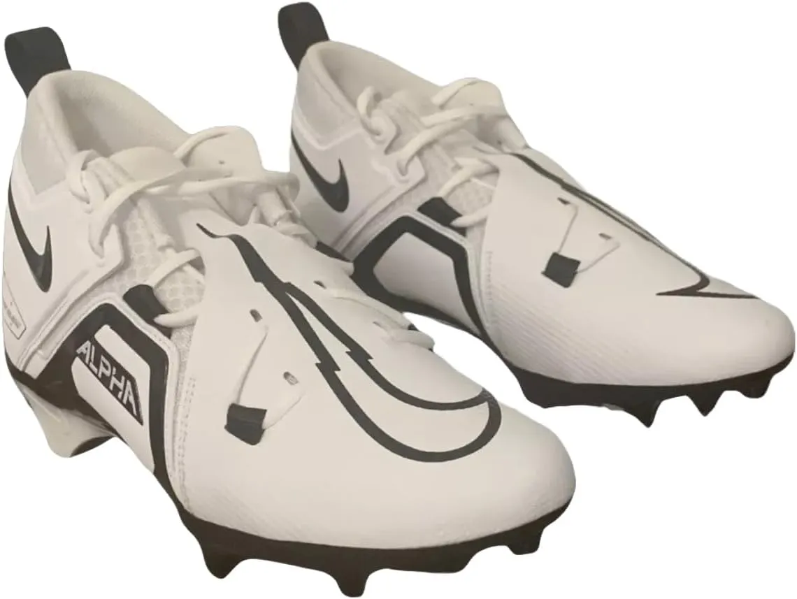 Nike Alpha Menace Pro 3 P Mid Football Cleats Men's Black White DM1788-103