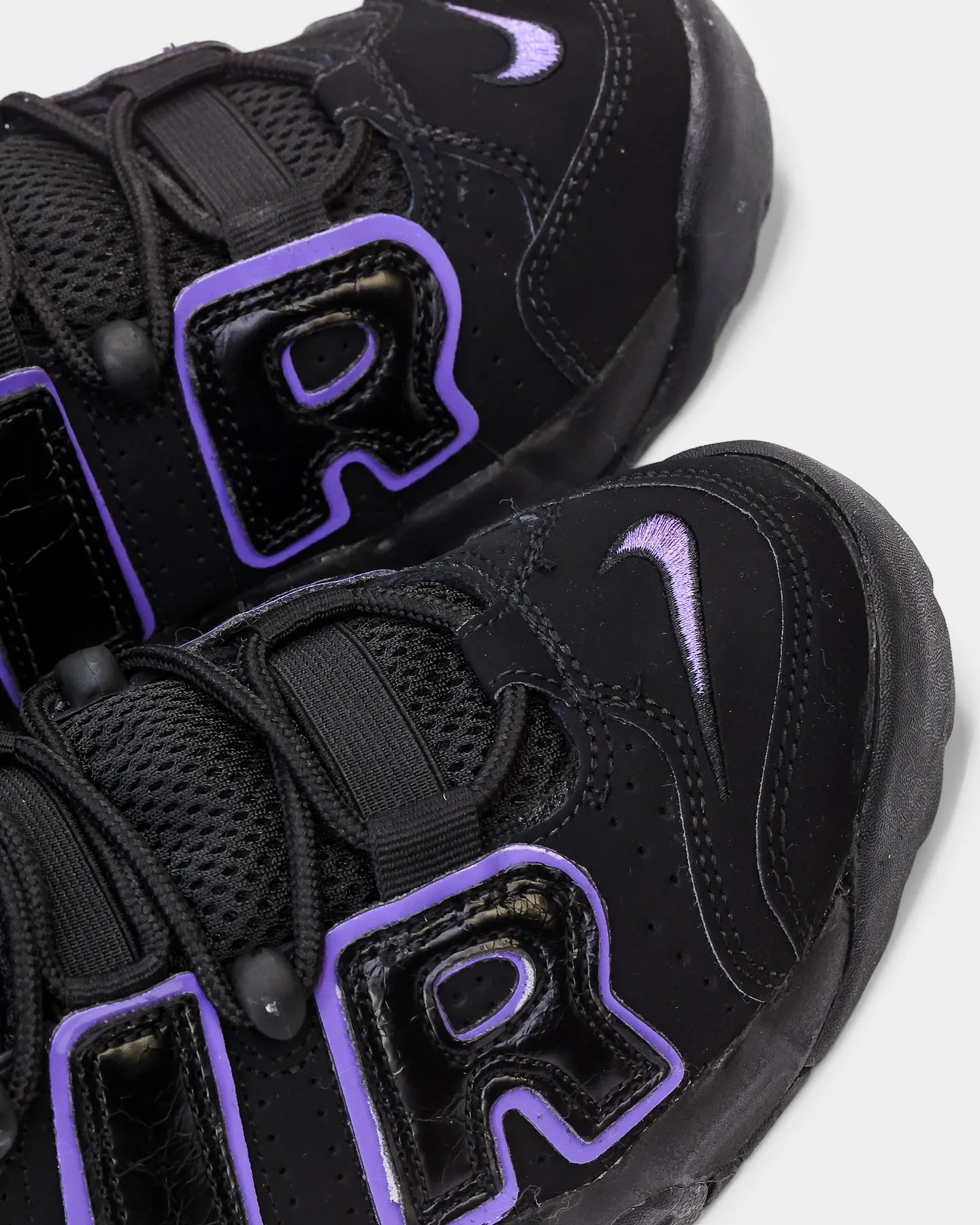 Nike Kid's Air More Uptempo (GS) Black/Action Grape