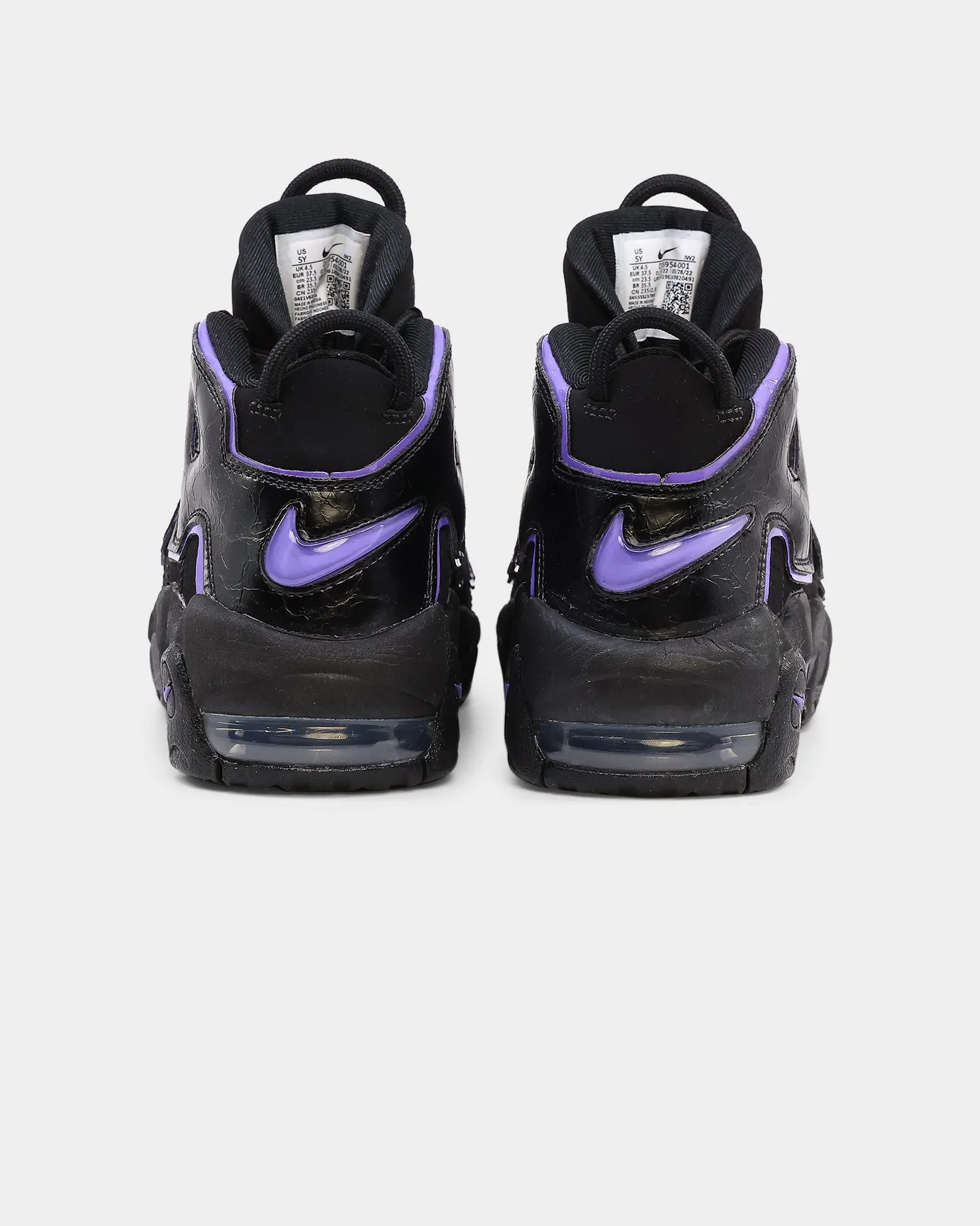 Nike Kid's Air More Uptempo (GS) Black/Action Grape