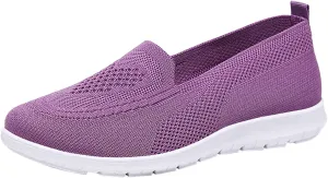 Orthopedic Shoes for Women Soft Slip On Sneakers Breathable Walking Shoes 2024 New Platform Sneaker with Arch Support