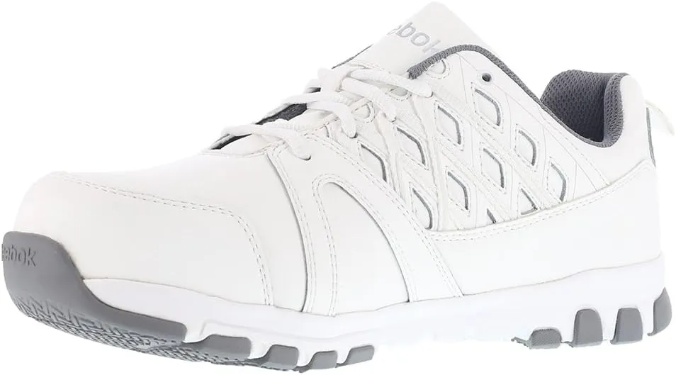 Reebok Work Men's Athletic Steel Shoe White RB4443 Sublite Work Safety Toe