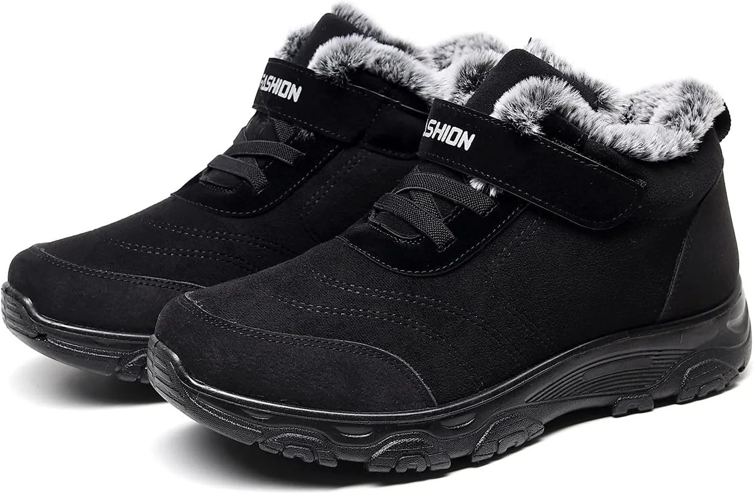 Snow Boots for Men Warm Furry Lined Footwear Waterproof Outdoor Lightweight Winter Boots Non-slip Cold Weather Shoes Hiking Boot Trekking Boots