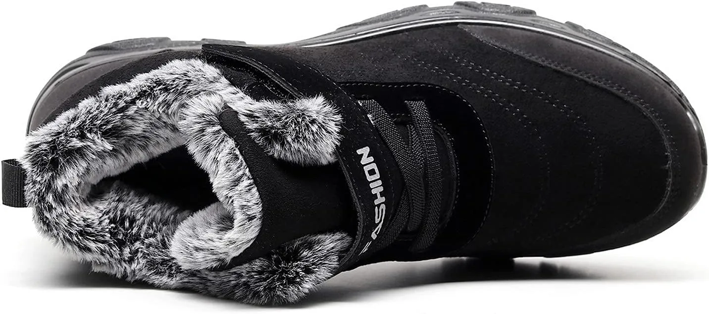 Snow Boots for Men Warm Furry Lined Footwear Waterproof Outdoor Lightweight Winter Boots Non-slip Cold Weather Shoes Hiking Boot Trekking Boots