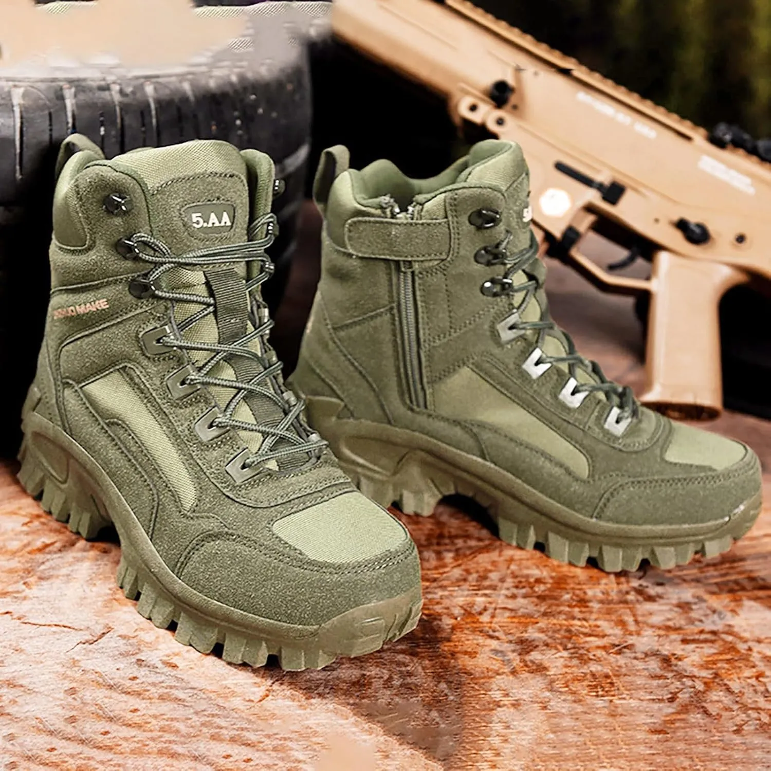 Snow Boots for Men Waterproof Furry Lined Warm Winter Boots Lace Up Cold Weather Anti-Slip Ankle Boots Classic Slip on Lightweight Hiking Shoes