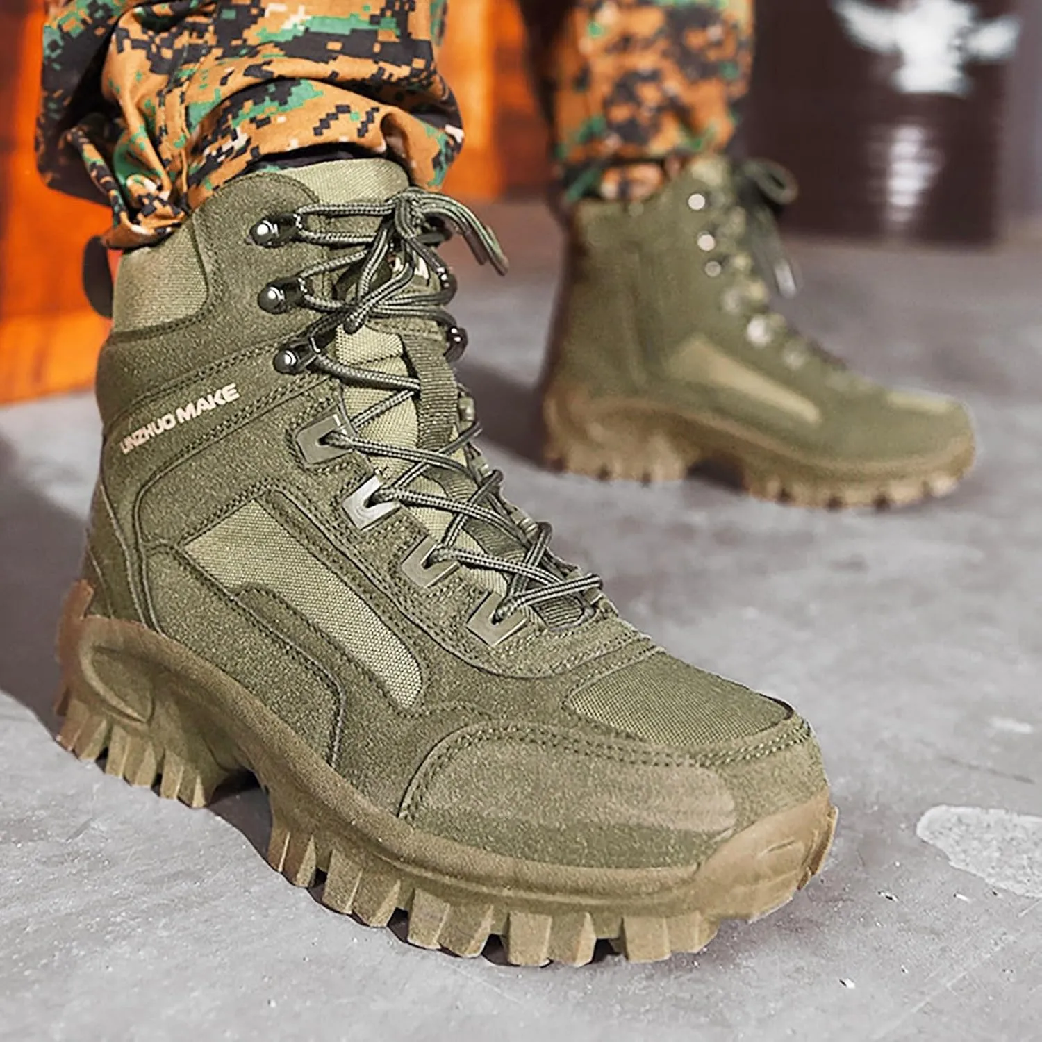 Snow Boots for Men Waterproof Furry Lined Warm Winter Boots Lace Up Cold Weather Anti-Slip Ankle Boots Classic Slip on Lightweight Hiking Shoes