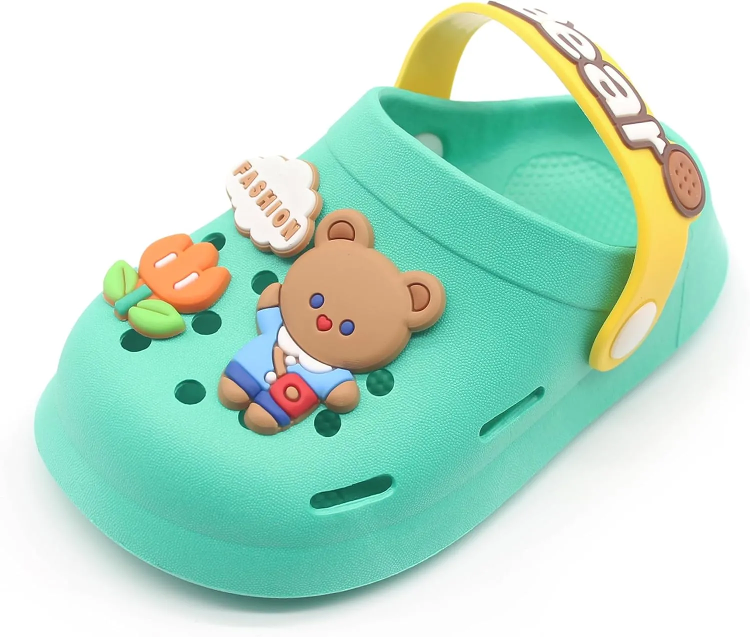 Toddler Shoes Clogs Slide Sandals for 0-8yrs Kids Unisex for Girls and Boys Garden Shoes Cartoon Slides Slip-Resistance Sandals Beach Pool Slippers