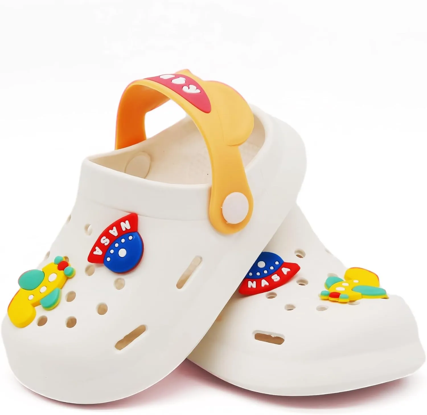 Toddler Shoes Clogs Slide Sandals for 0-8yrs Kids Unisex for Girls and Boys Garden Shoes Cartoon Slides Slip-Resistance Sandals Beach Pool Slippers