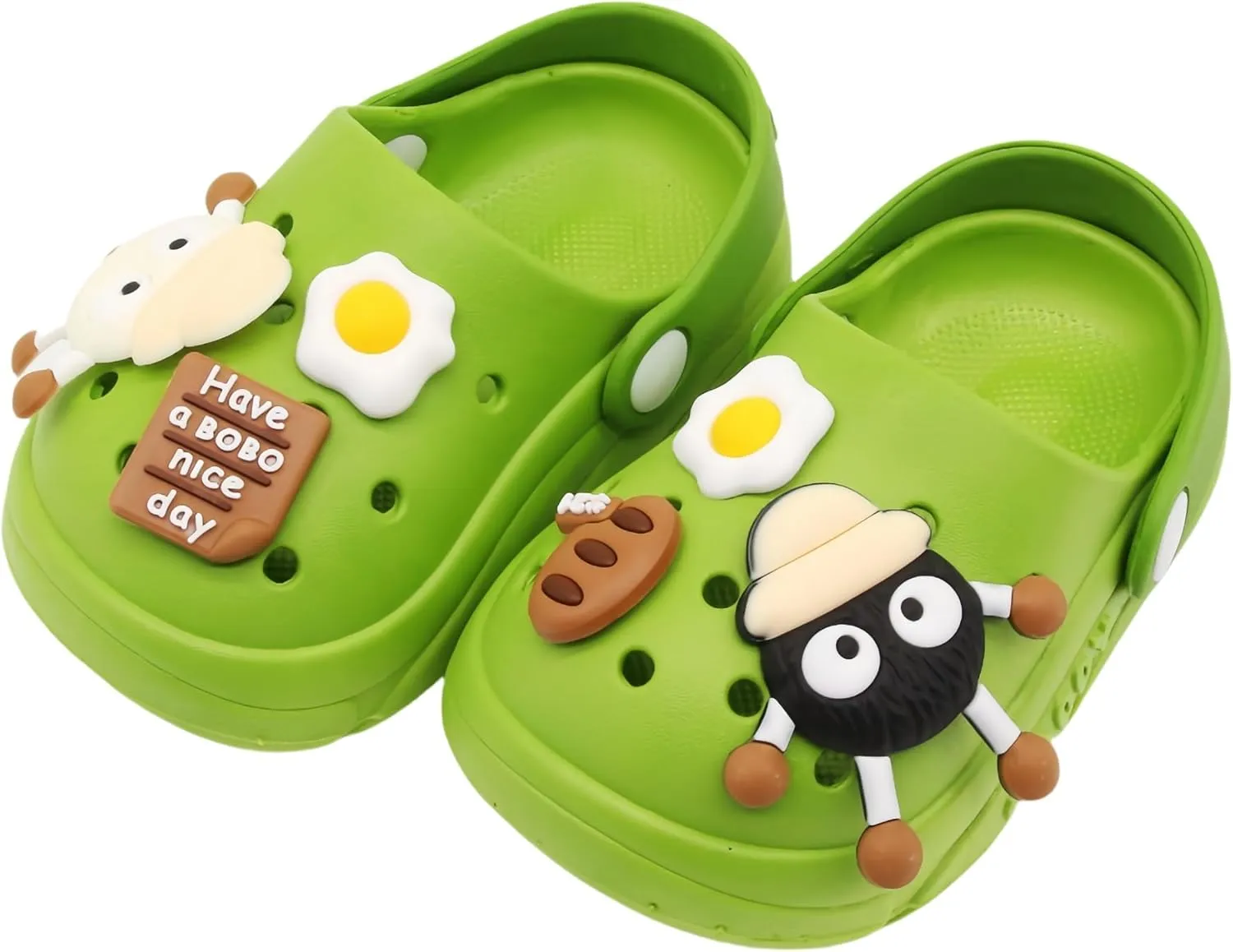 Toddler Shoes Clogs Slide Sandals for 0-8yrs Kids Unisex for Girls and Boys Garden Shoes Cartoon Slides Slip-Resistance Sandals Beach Pool Slippers