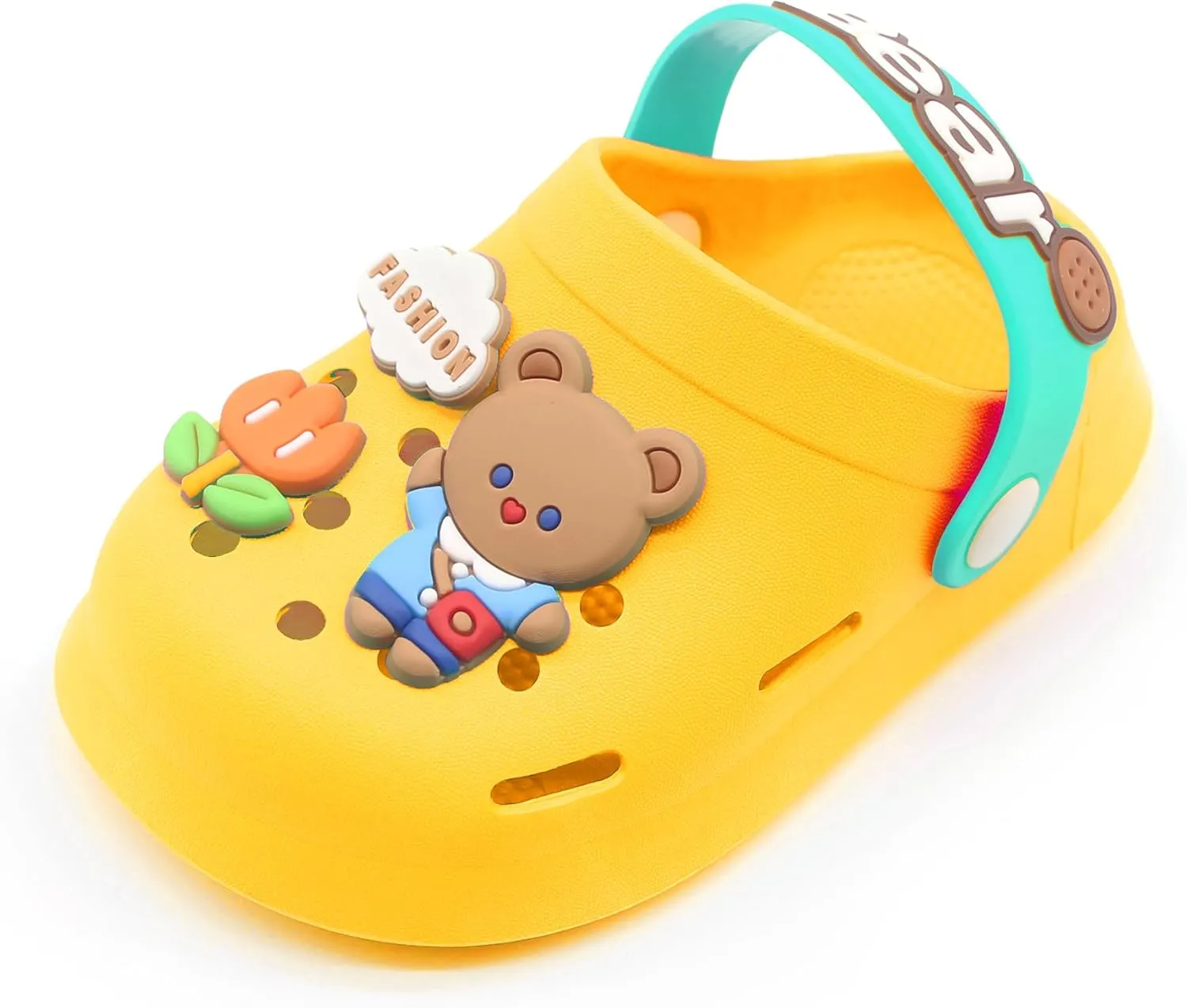 Toddler Shoes Clogs Slide Sandals for 0-8yrs Kids Unisex for Girls and Boys Garden Shoes Cartoon Slides Slip-Resistance Sandals Beach Pool Slippers