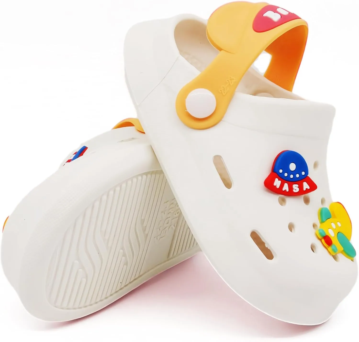 Toddler Shoes Clogs Slide Sandals for 0-8yrs Kids Unisex for Girls and Boys Garden Shoes Cartoon Slides Slip-Resistance Sandals Beach Pool Slippers