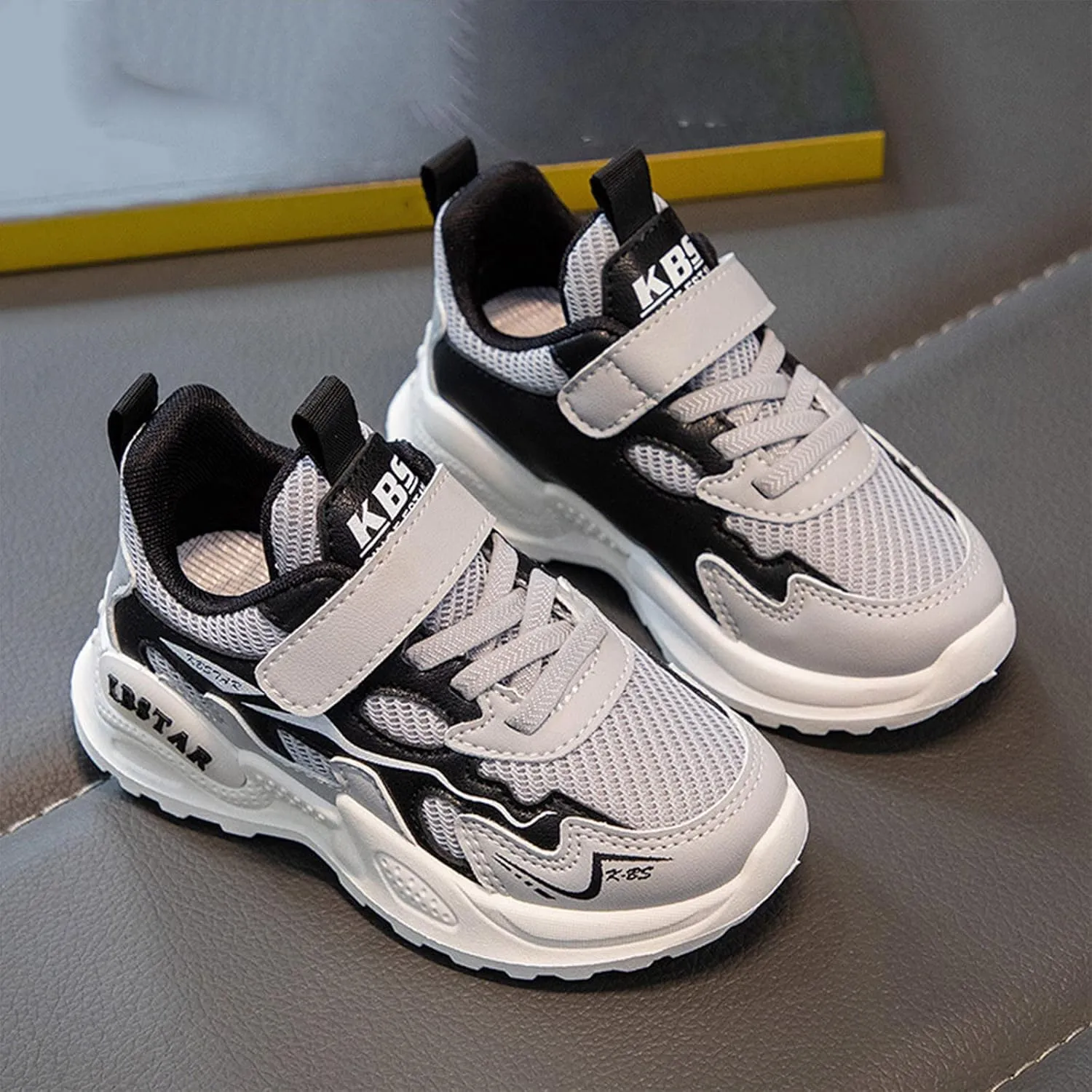 Toddler Shoes Girls Boys Non Slip Athletic Sneaker Lightweight Mesh Breathable Kids Slip on Tennis Shoes