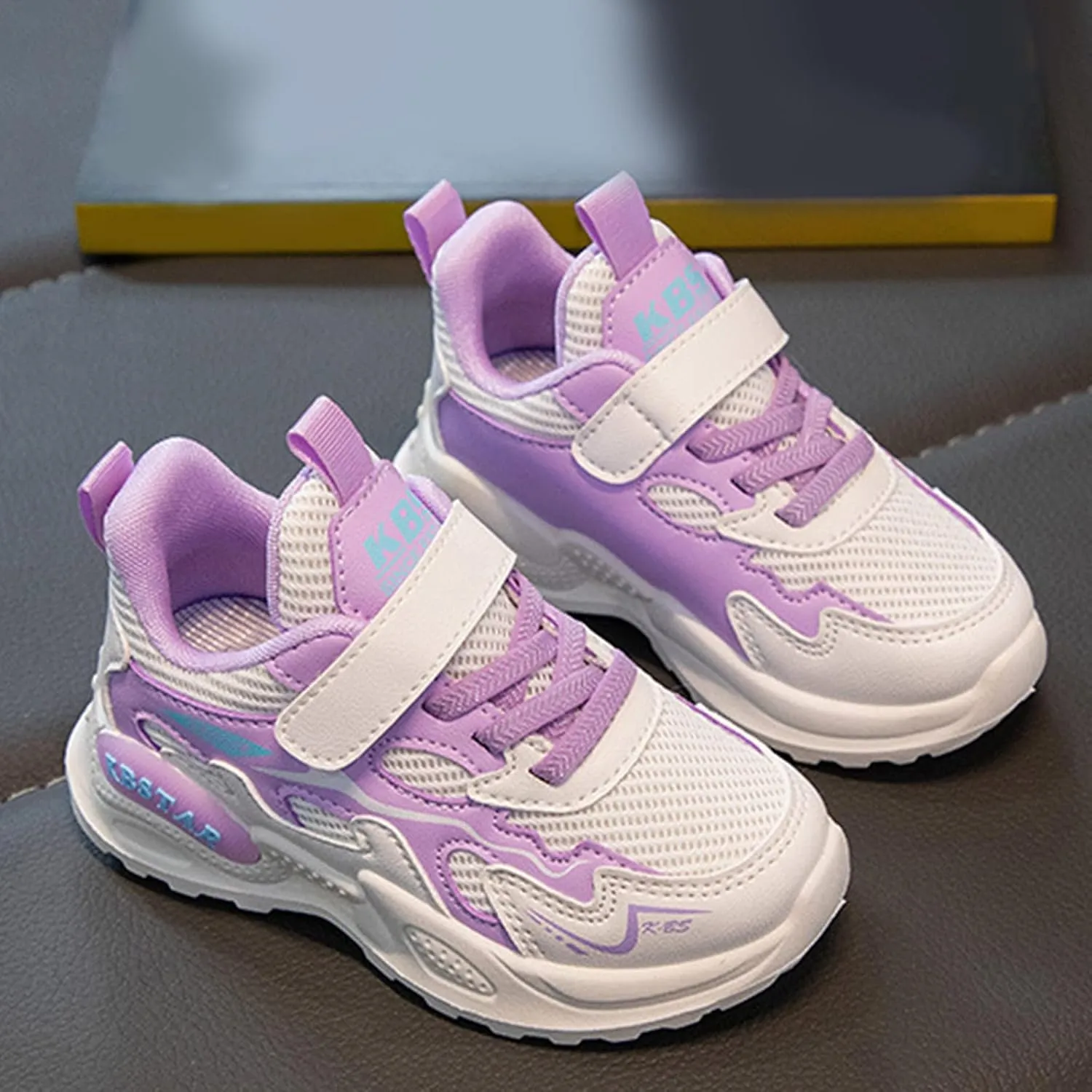 Toddler Shoes Girls Boys Non Slip Athletic Sneaker Lightweight Mesh Breathable Kids Slip on Tennis Shoes