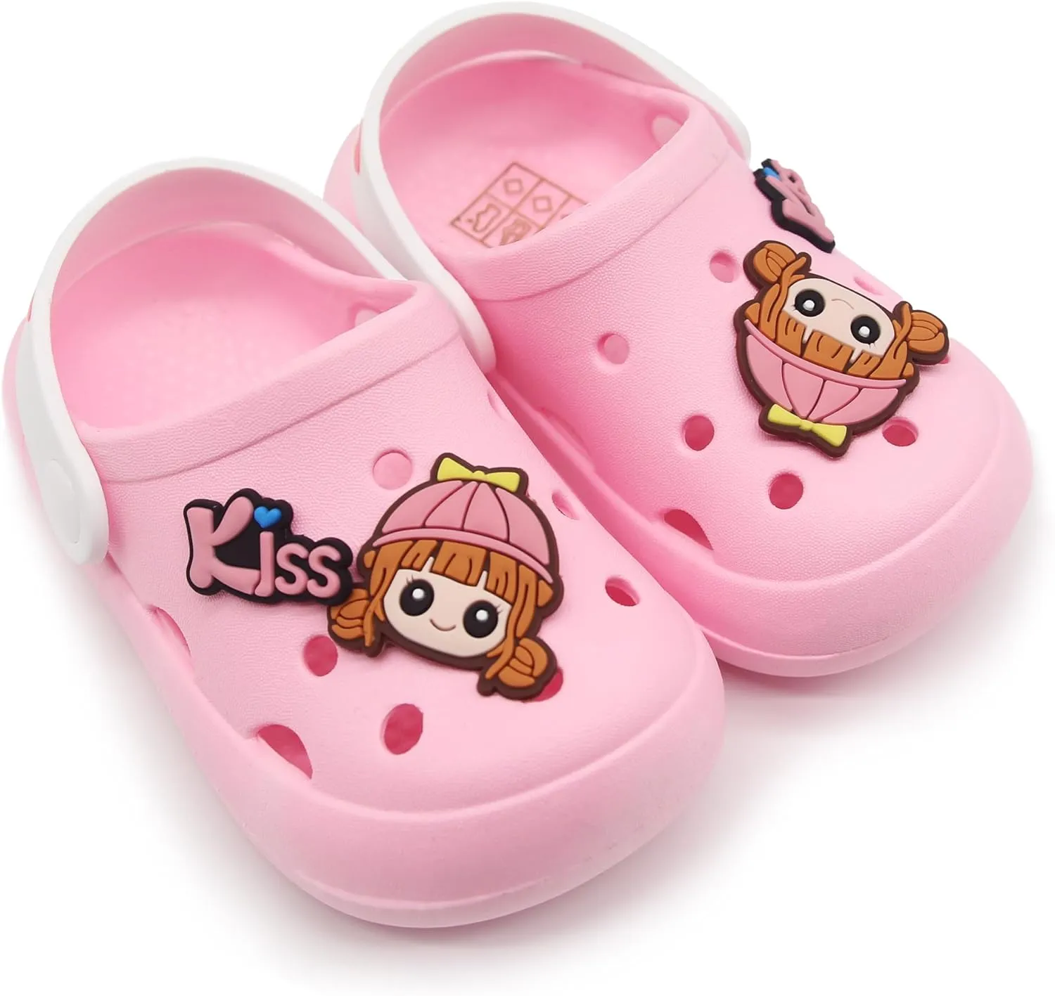 Toddler Shoes Little Kid Clogs Slide Sandals for 0-8yrs Kids Unisex Girls Shoes and Boys Shoes Garden Shoes Cartoon Slides Slip-Resistance Sandals Beach Slippers
