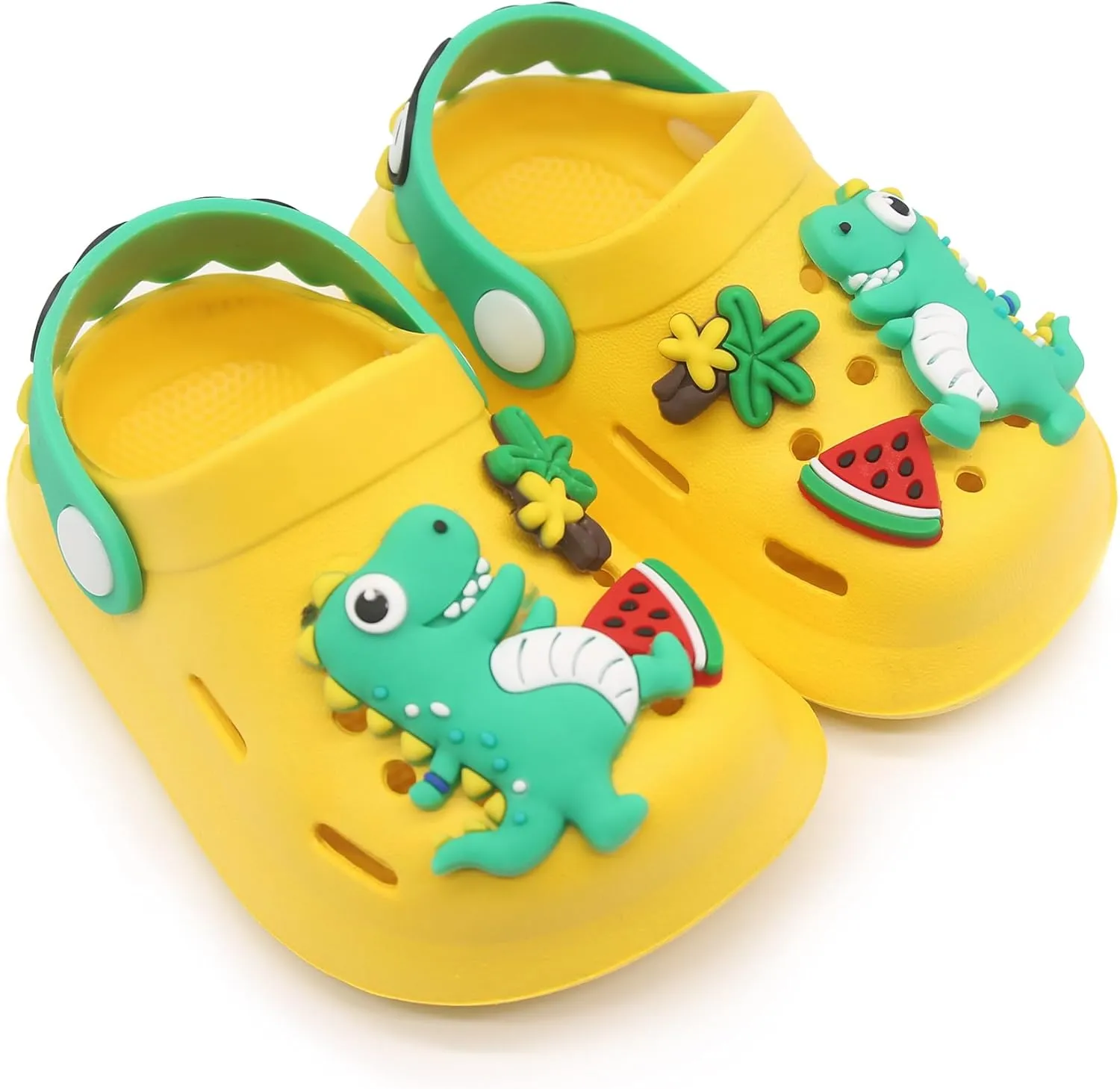 Toddler Shoes Little Kid Clogs Slide Sandals for 0-8yrs Kids Unisex Girls Shoes and Boys Shoes Garden Shoes Cartoon Slides Slip-Resistance Sandals Beach Slippers