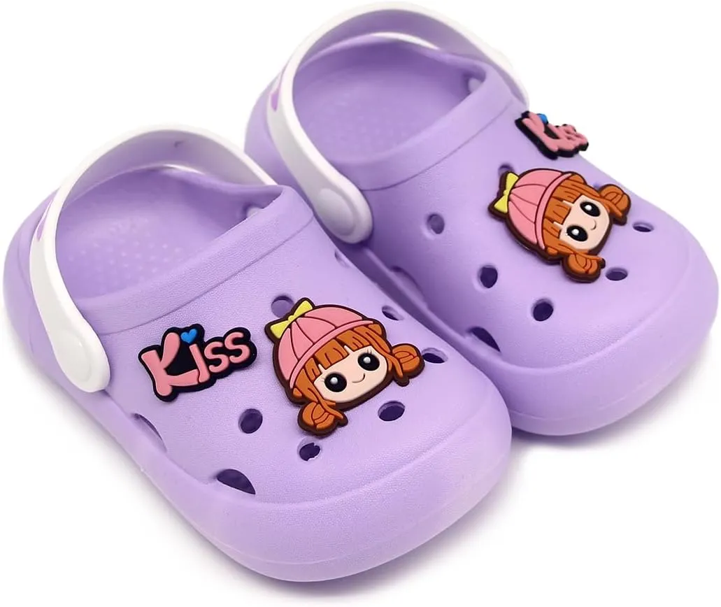 Toddler Shoes Little Kid Clogs Slide Sandals for 0-8yrs Kids Unisex Girls Shoes and Boys Shoes Garden Shoes Cartoon Slides Slip-Resistance Sandals Beach Slippers