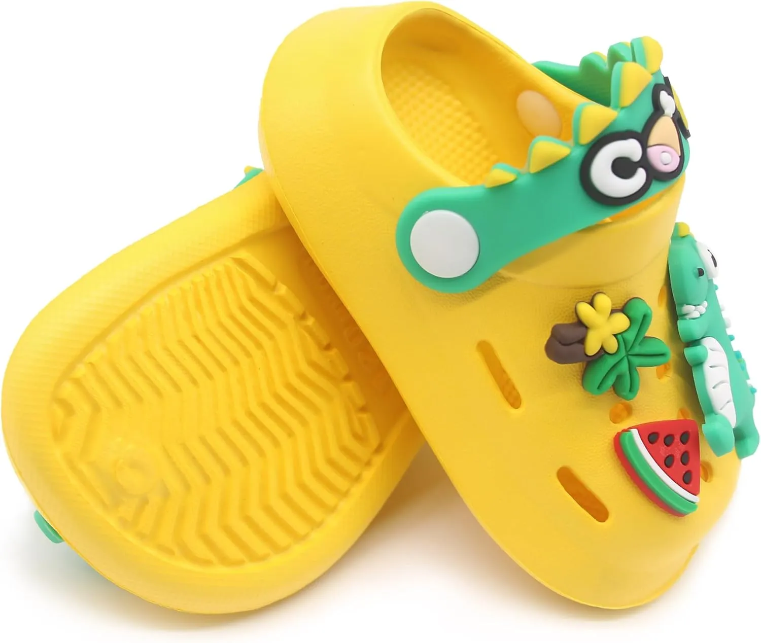 Toddler Shoes Little Kid Clogs Slide Sandals for 0-8yrs Kids Unisex Girls Shoes and Boys Shoes Garden Shoes Cartoon Slides Slip-Resistance Sandals Beach Slippers