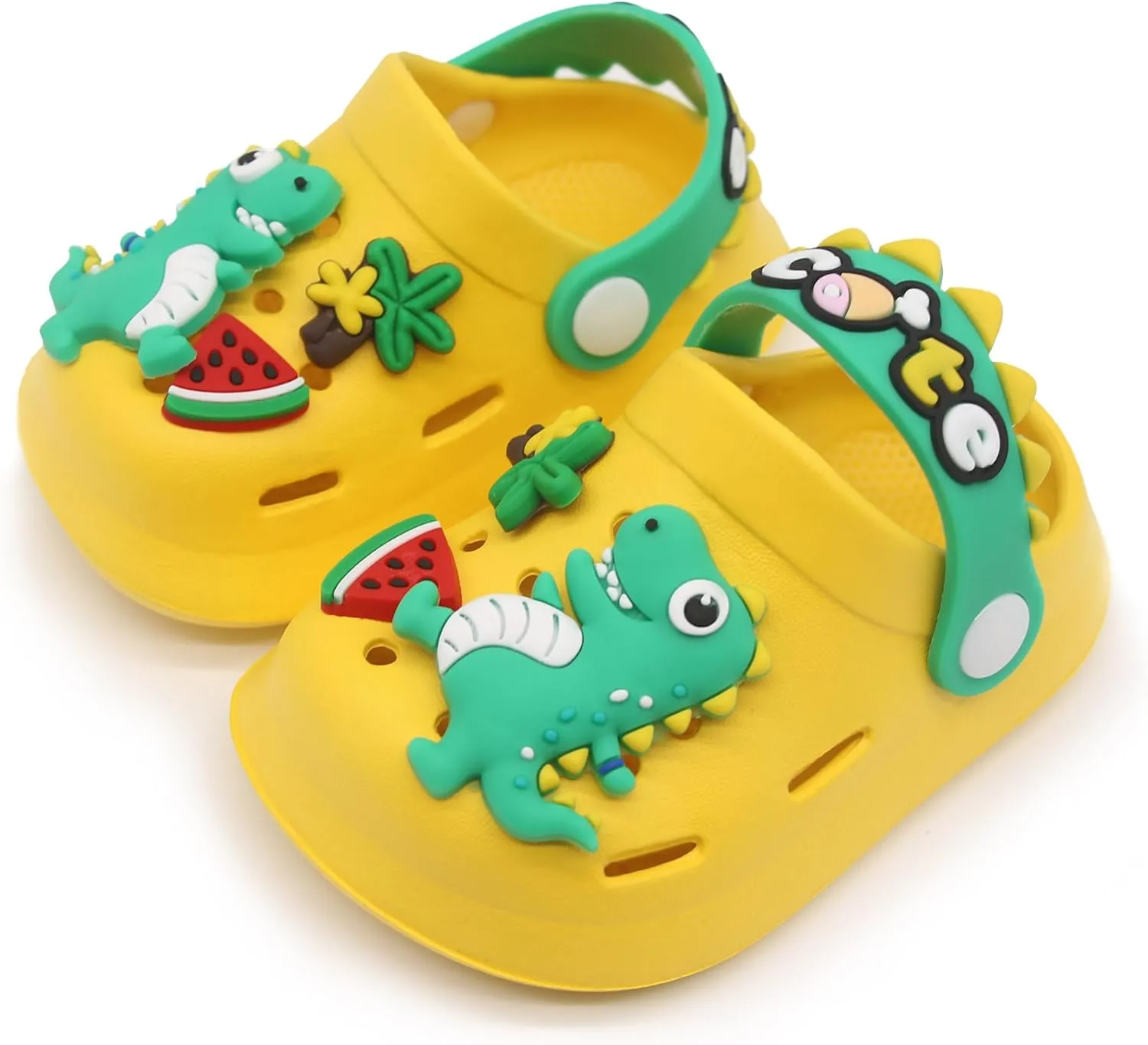 Toddler Shoes Little Kid Clogs Slide Sandals for 0-8yrs Kids Unisex Girls Shoes and Boys Shoes Garden Shoes Cartoon Slides Slip-Resistance Sandals Beach Slippers