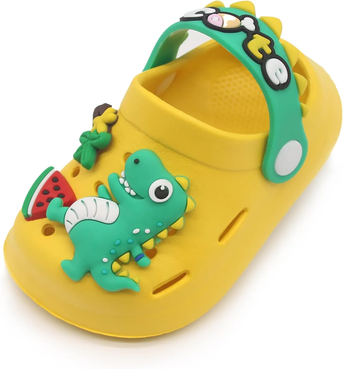 Toddler Shoes Little Kid Clogs Slide Sandals for 0-8yrs Kids Unisex Girls Shoes and Boys Shoes Garden Shoes Cartoon Slides Slip-Resistance Sandals Beach Slippers