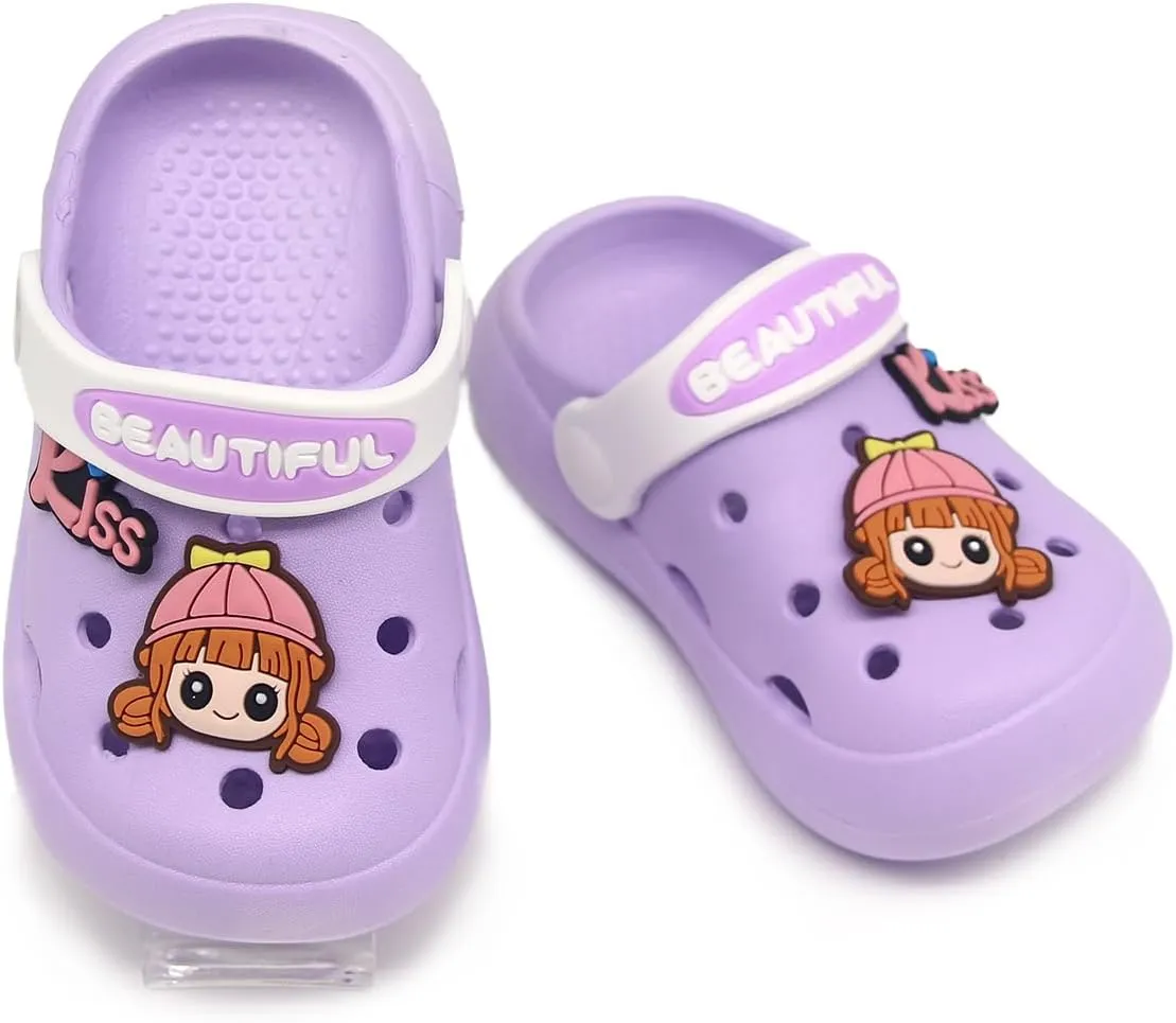 Toddler Shoes Little Kid Clogs Slide Sandals for 0-8yrs Kids Unisex Girls Shoes and Boys Shoes Garden Shoes Cartoon Slides Slip-Resistance Sandals Beach Slippers
