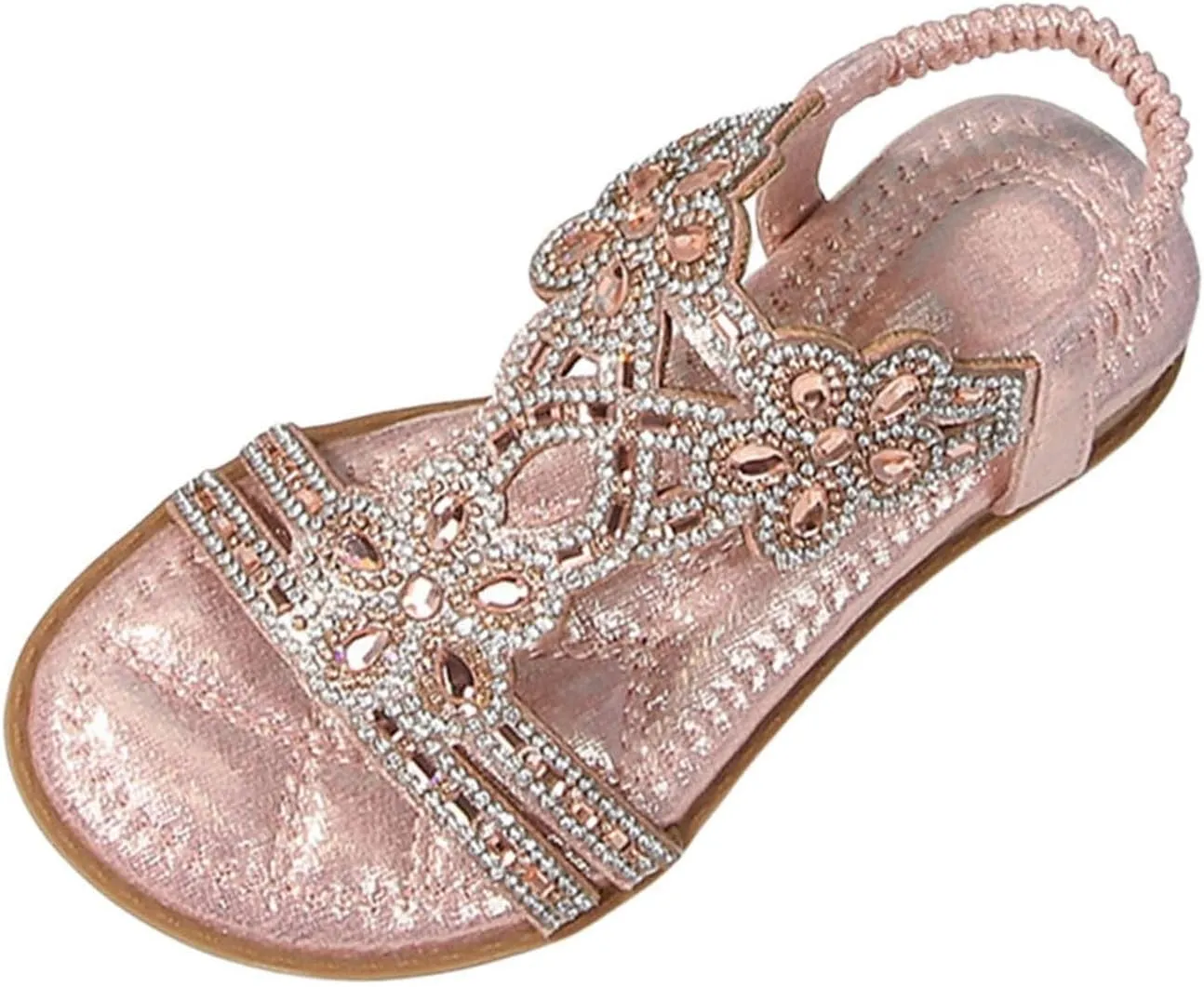 Unisex Kids Summer Sandals Baby Comfort Anti-Slip Open Toe Adjustable Walking Beach Shower Shoes for Boys Girls