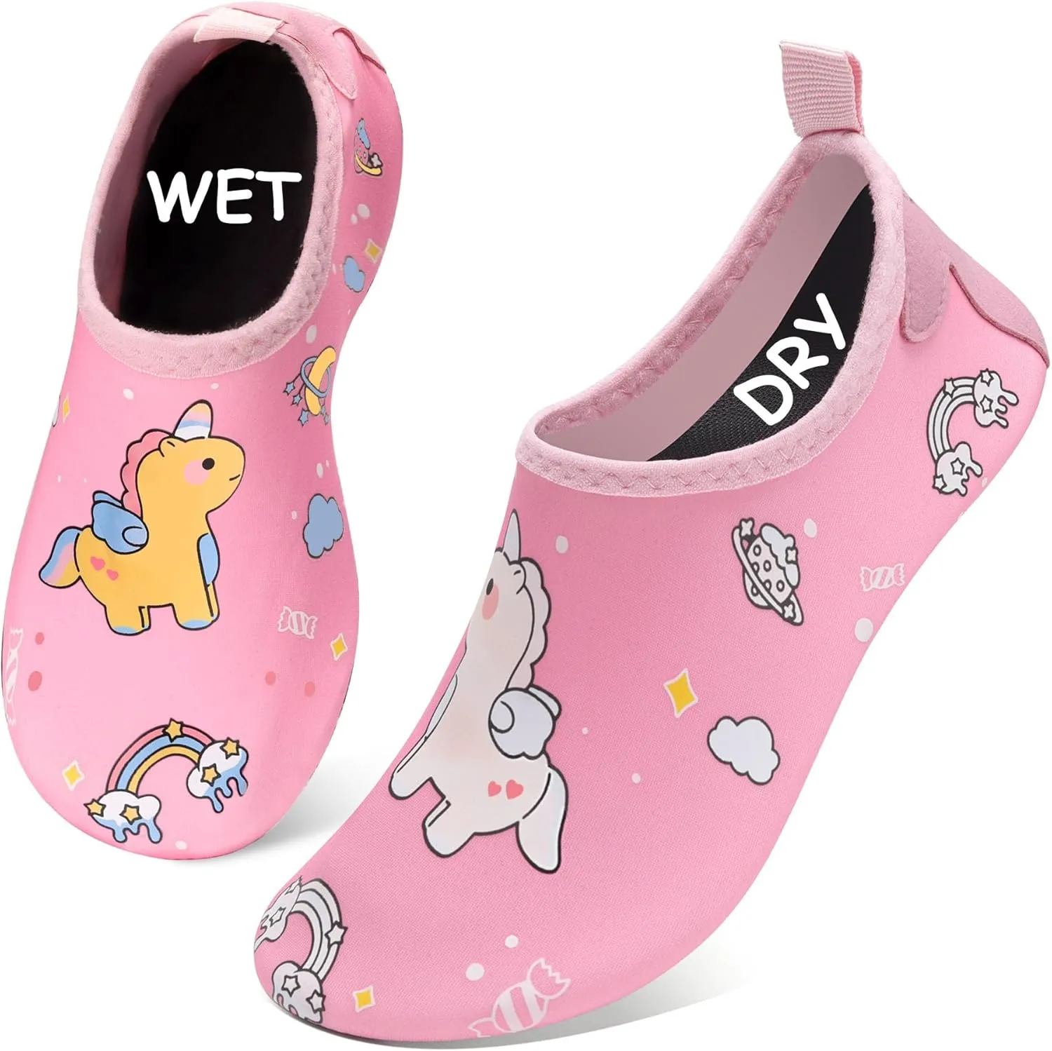 Water Shoes for Kids,Swim Shoes Boys Color Changing Cartoon,Girls Beach Shoes,Toddler Aqua Socks Zapato de Agua para Nios