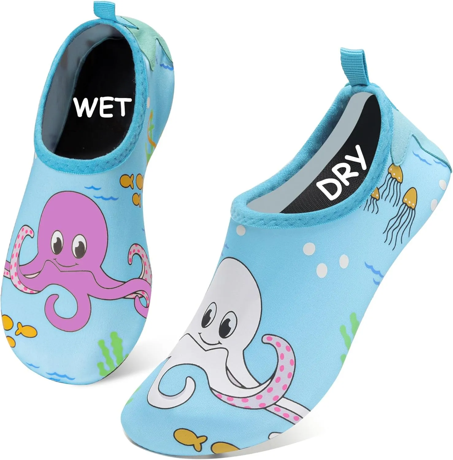 Water Shoes for Kids,Swim Shoes Boys Color Changing Cartoon,Girls Beach Shoes,Toddler Aqua Socks Zapato de Agua para Nios