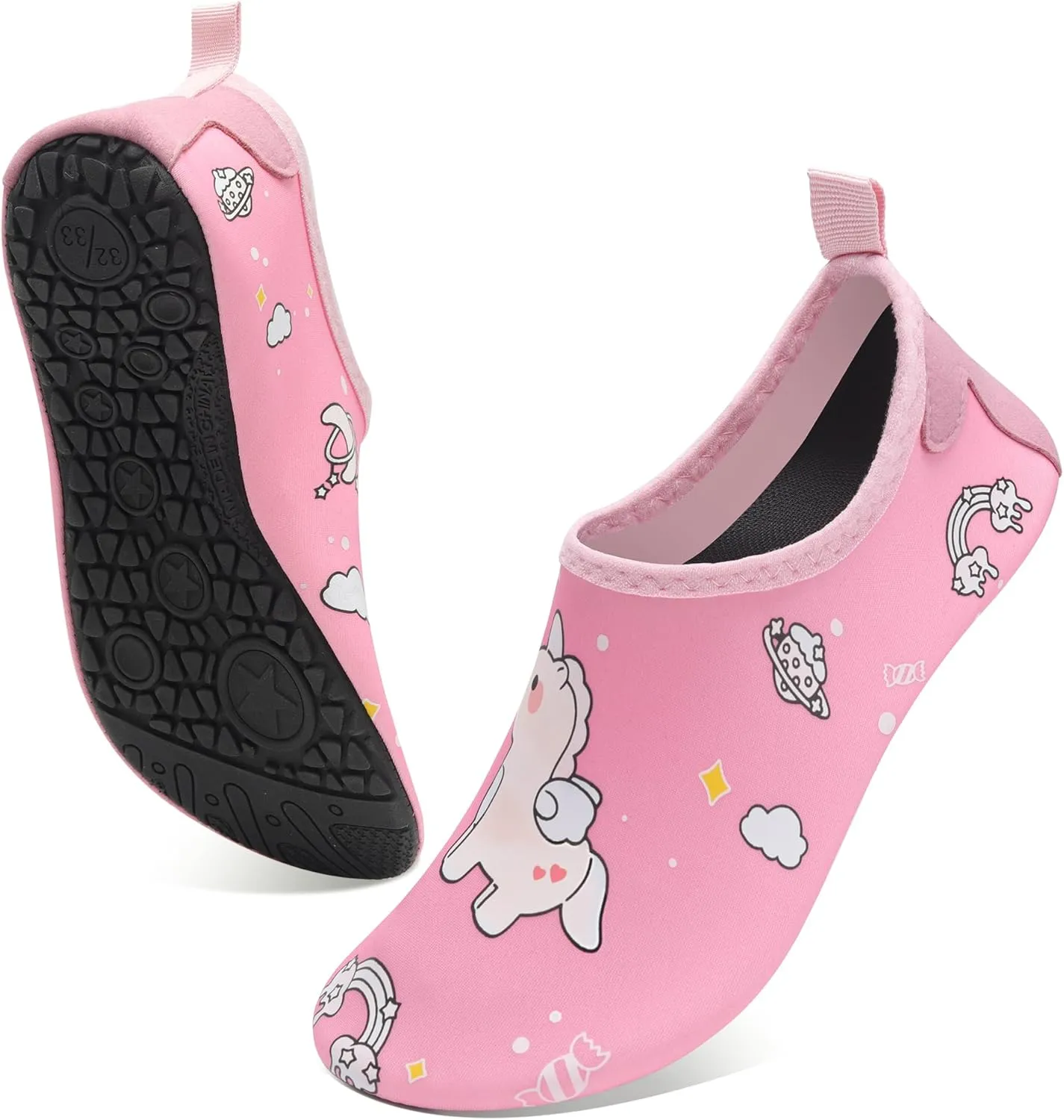 Water Shoes for Kids,Swim Shoes Boys Color Changing Cartoon,Girls Beach Shoes,Toddler Aqua Socks Zapato de Agua para Nios
