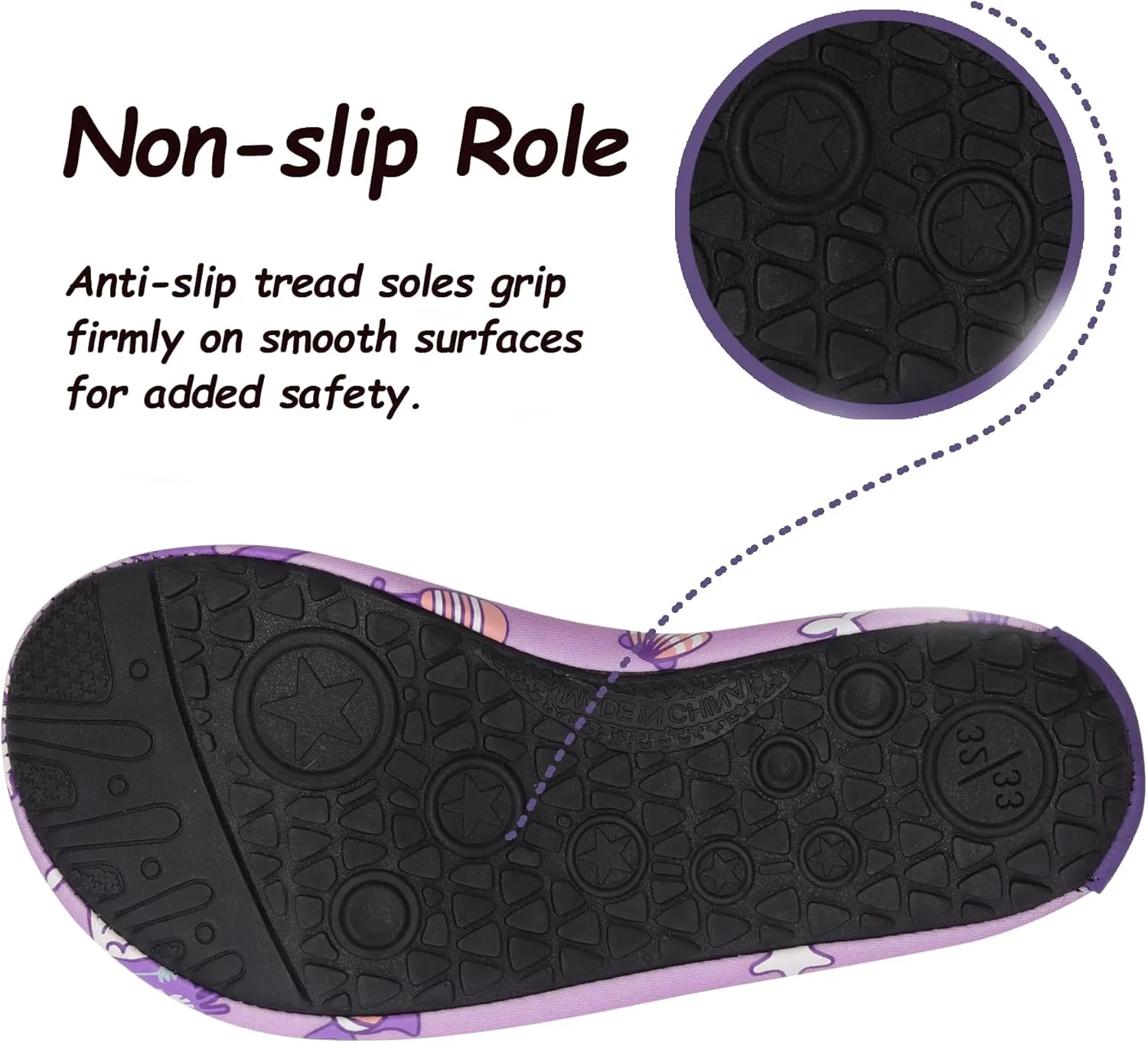 Water Shoes for Kids,Swim Shoes Boys Color Changing Cartoon,Girls Beach Shoes,Toddler Aqua Socks Zapato de Agua para Nios