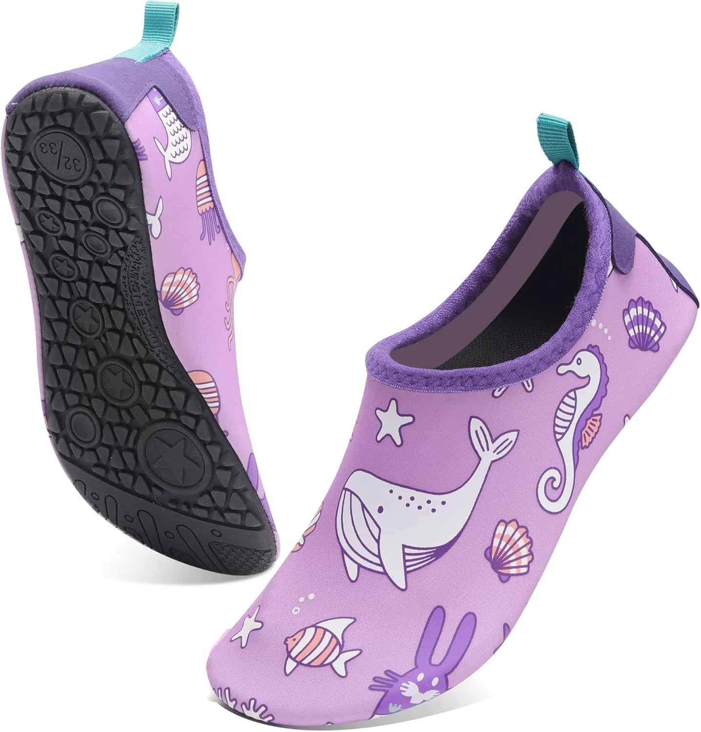 Water Shoes for Kids,Swim Shoes Boys Color Changing Cartoon,Girls Beach Shoes,Toddler Aqua Socks Zapato de Agua para Nios