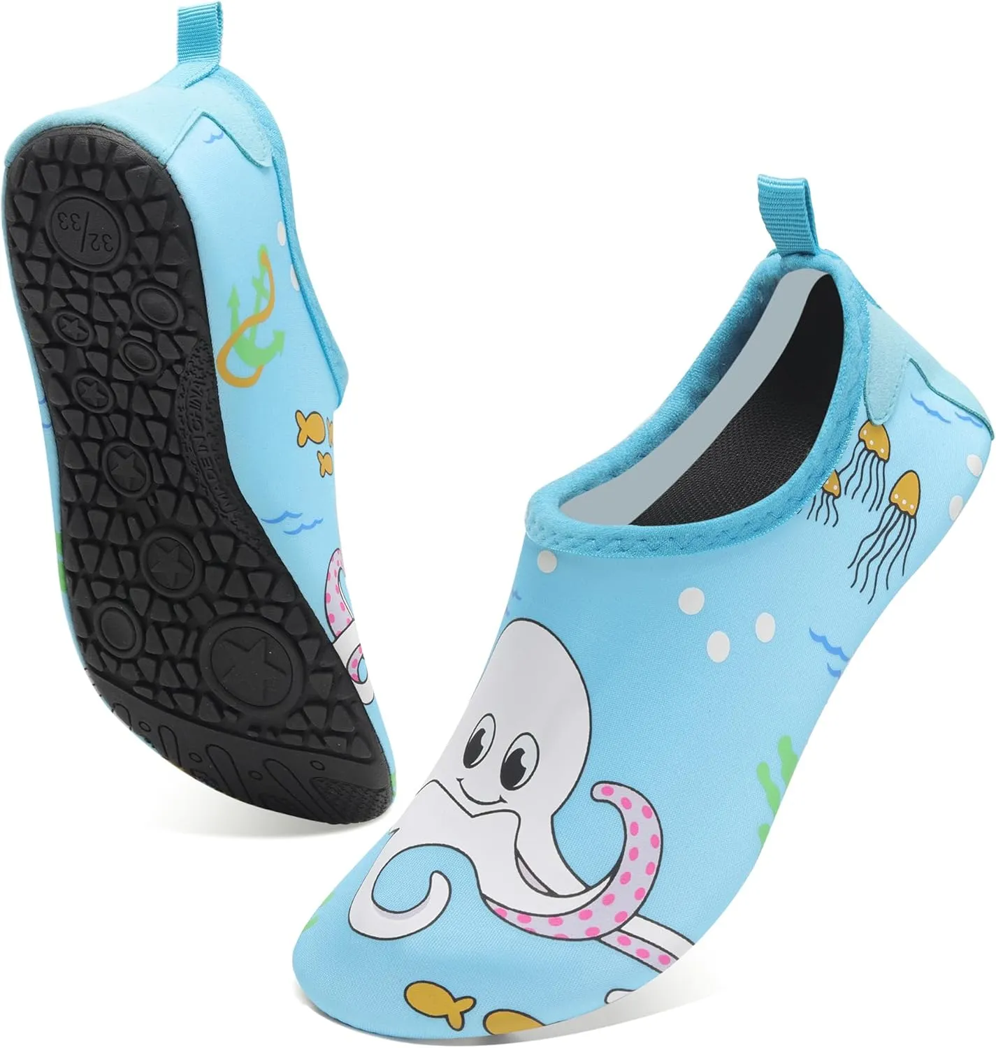 Water Shoes for Kids,Swim Shoes Boys Color Changing Cartoon,Girls Beach Shoes,Toddler Aqua Socks Zapato de Agua para Nios