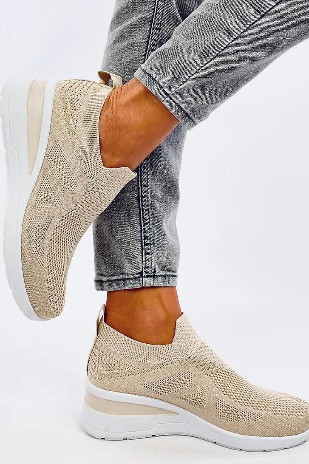 Wedge Heel Sneakers | Spago Fashion