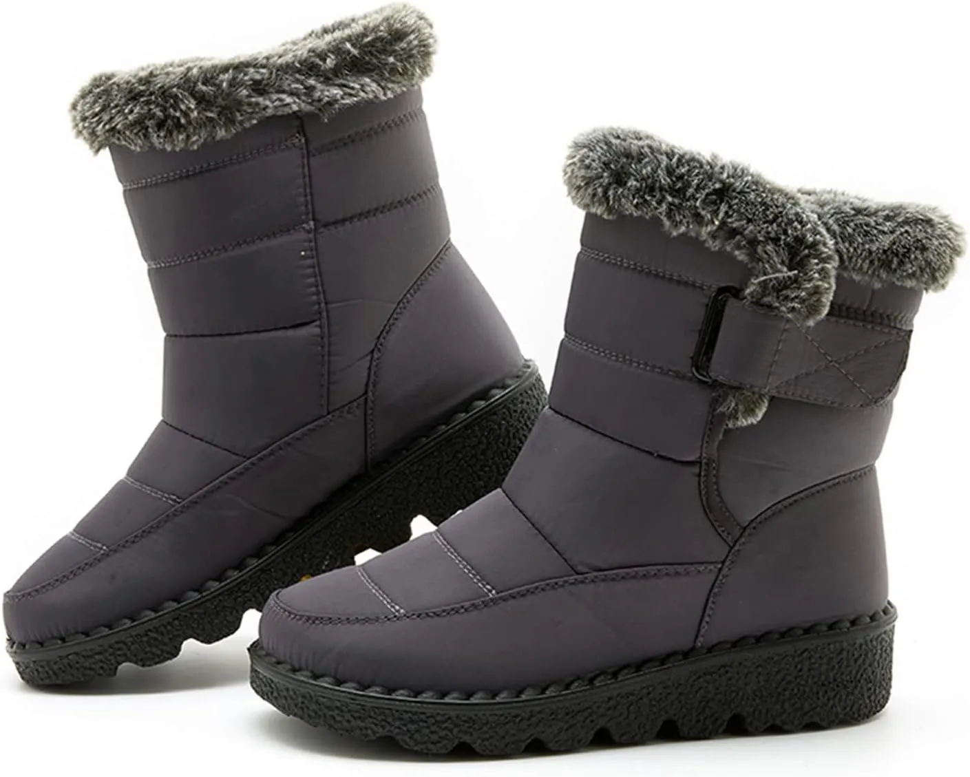 Winter Work Boots for Men Casual Comfortable Plush Lined Winter Hiking Sneakers for Men Cold Weather Snow Boots