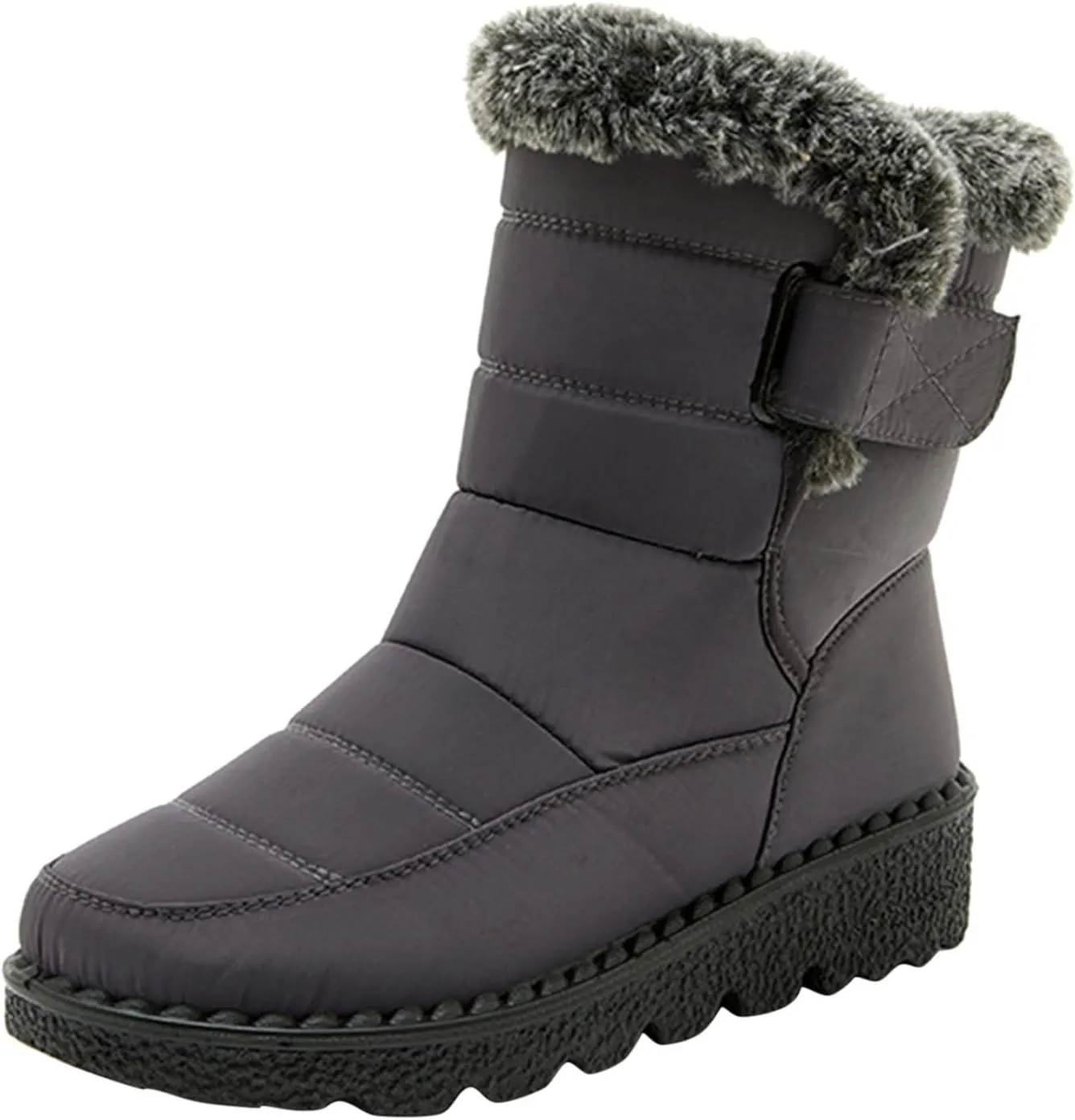 Winter Work Boots for Men Casual Comfortable Plush Lined Winter Hiking Sneakers for Men Cold Weather Snow Boots