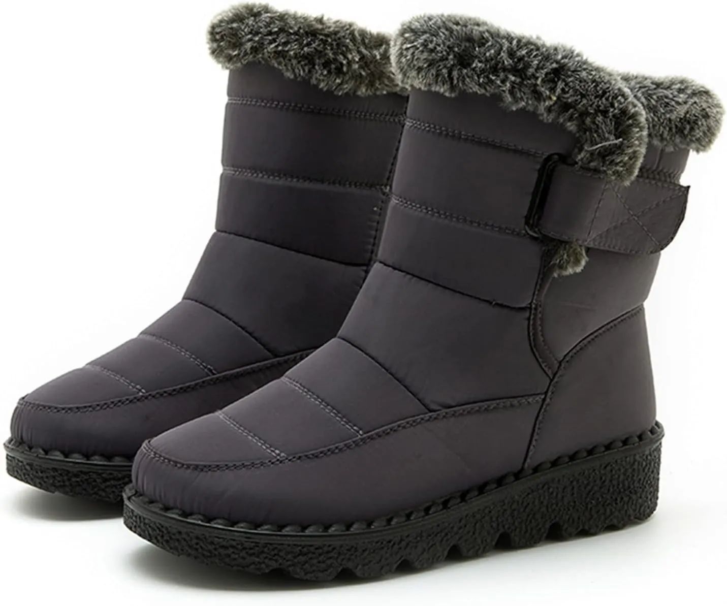 Winter Work Boots for Men Casual Comfortable Plush Lined Winter Hiking Sneakers for Men Cold Weather Snow Boots