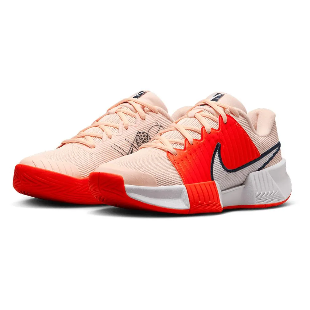 Women's GP Pickleball Pro Shoes Crimson Tint and White