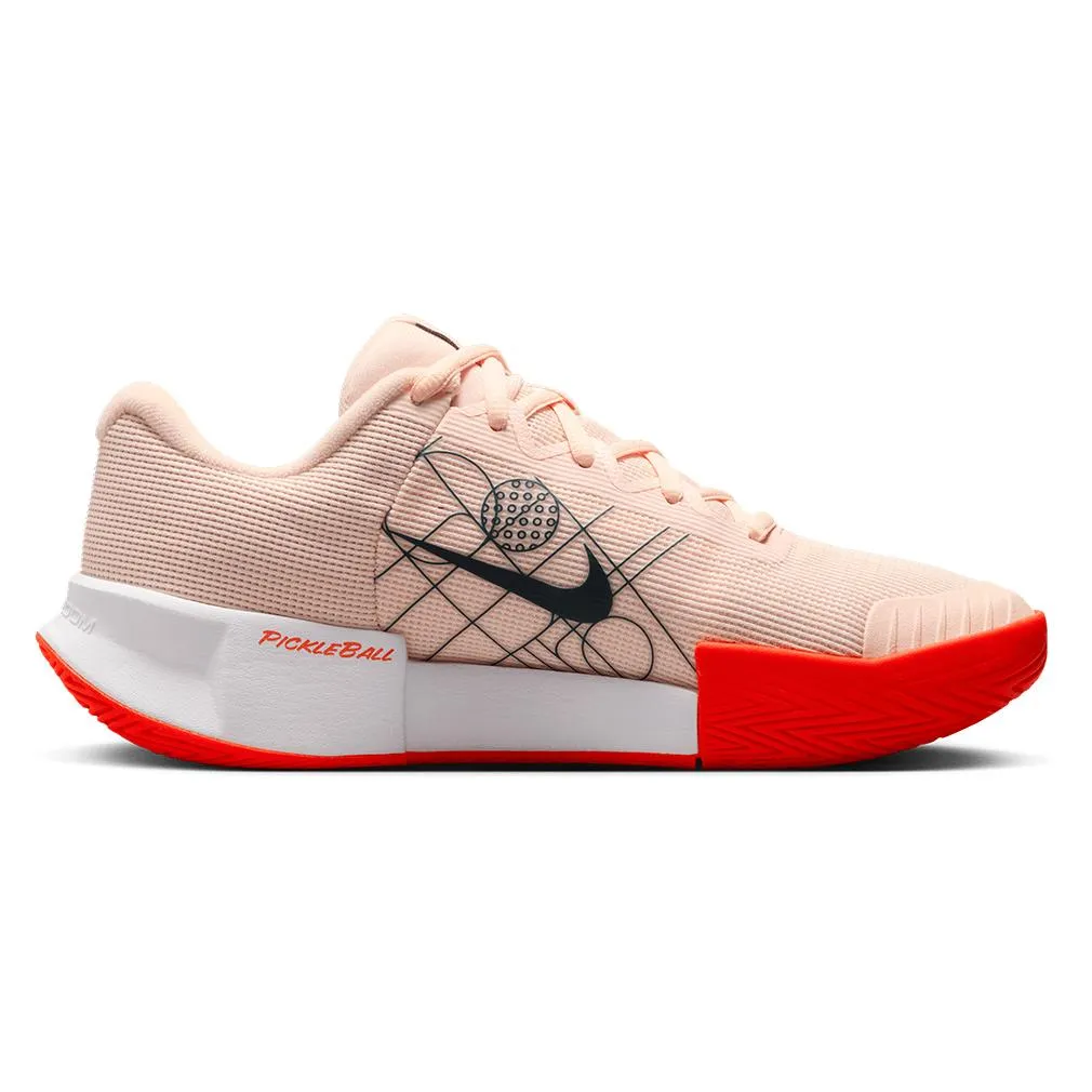 Women's GP Pickleball Pro Shoes Crimson Tint and White