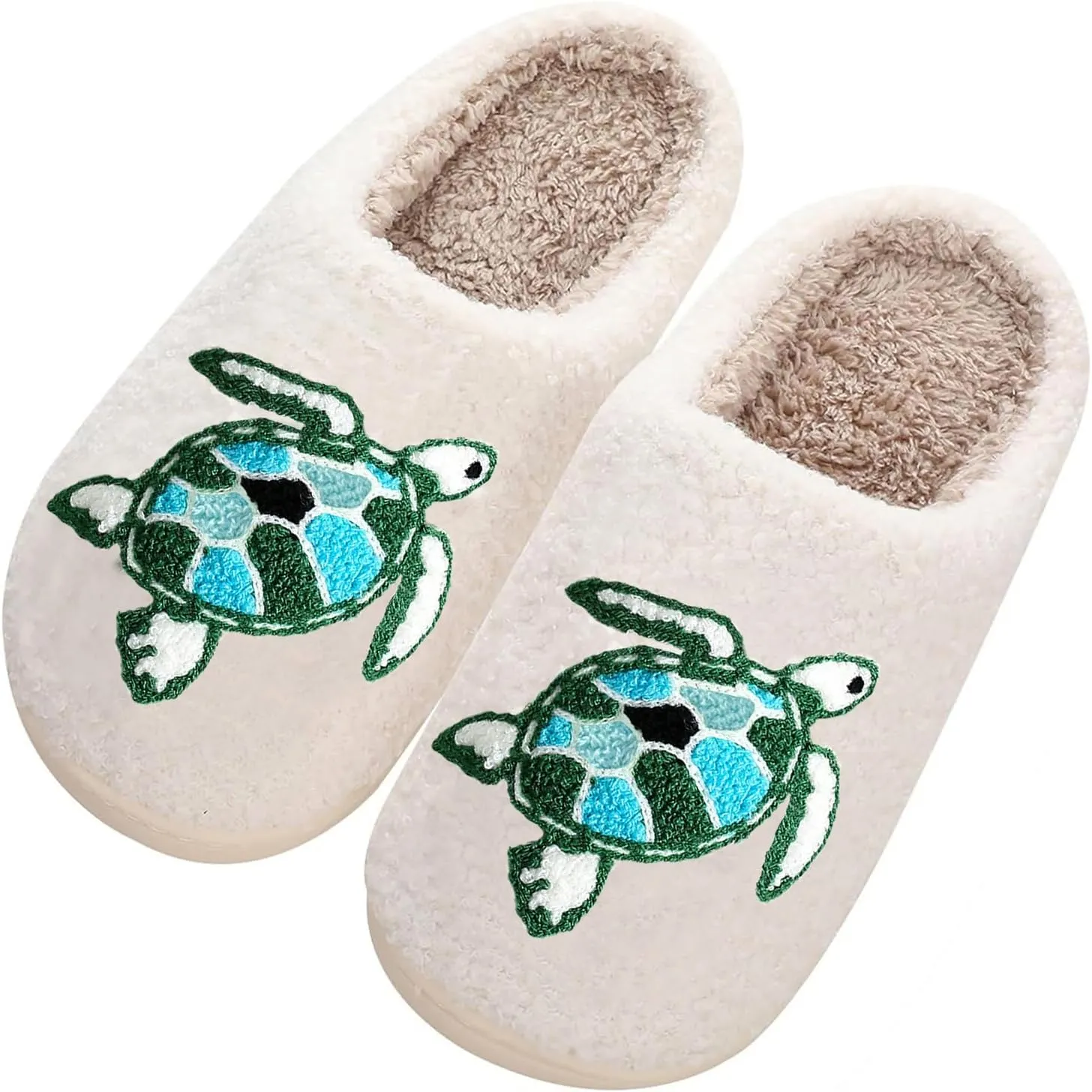 Women's Men's Cute Frog Slippers Fuzzy Memory Foam Kawaii Cartoon Animal Slippers Winter Warm Fluffy Shoes