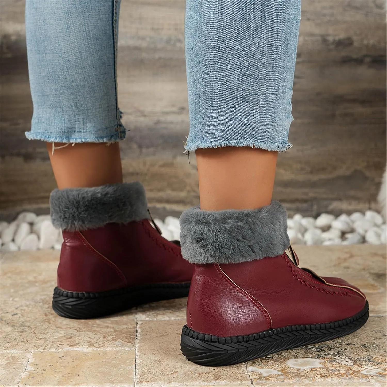 Womens Tall Snow Boots Waterproof Insulated Women's Duck Boots Waterproof Black Extra Wide Snow Boots for Women Womens Black Winter Boots Size 7 Botas Nieve Largas