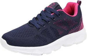 Womens Walking Shoes Slip on Memory Foam Non Slip Running Shoes Wide Width Breathable Gym Workout Shoes Lightweight Sneakers Indoor Outdoor