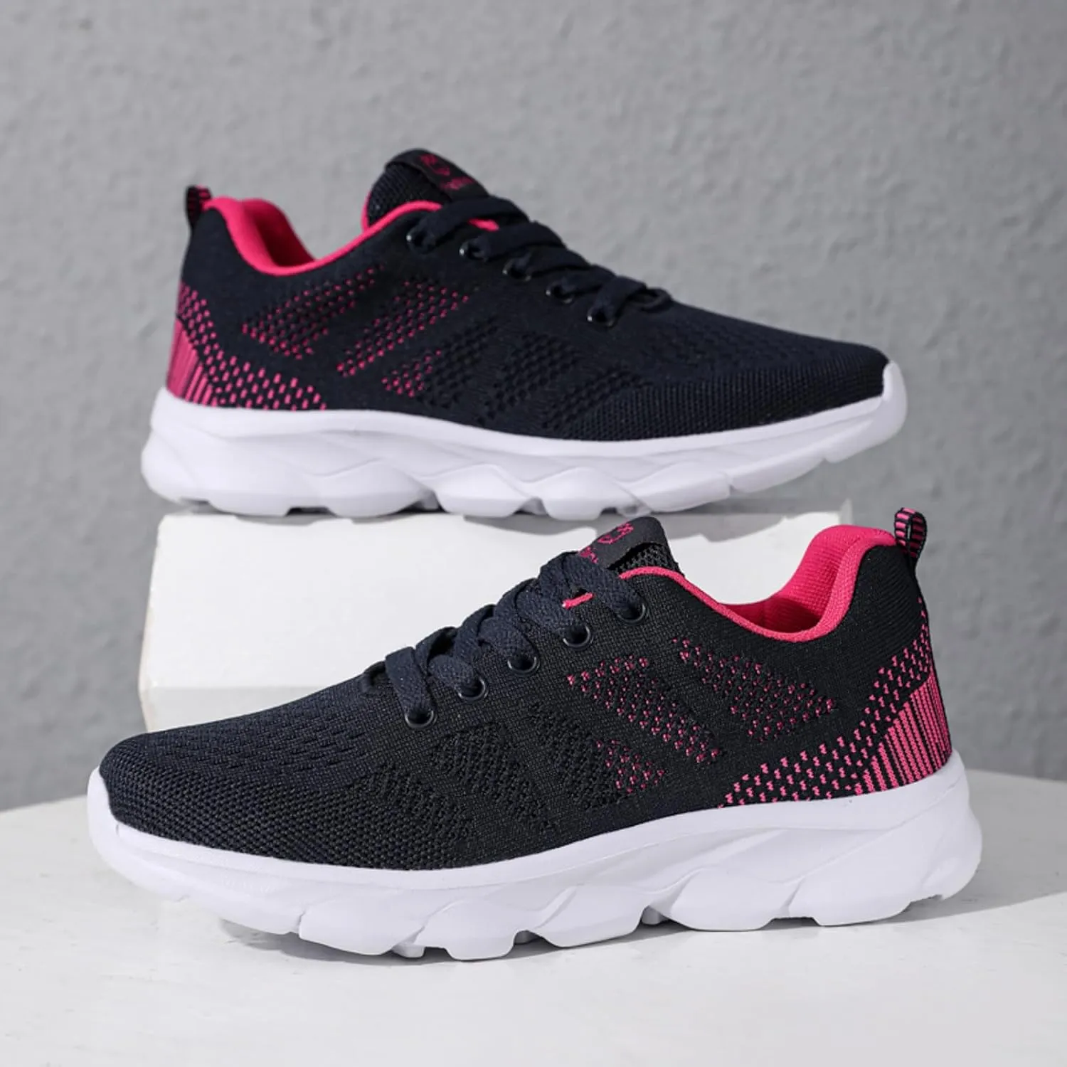 Womens Walking Shoes Slip on Memory Foam Non Slip Running Shoes Wide Width Breathable Gym Workout Shoes Lightweight Sneakers Indoor Outdoor