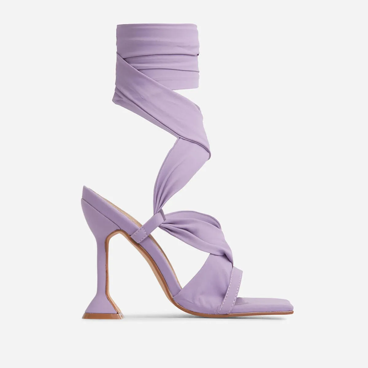 Women's White, Purple, Black And Green Four-color Stiletto Strap High-heel Sandals