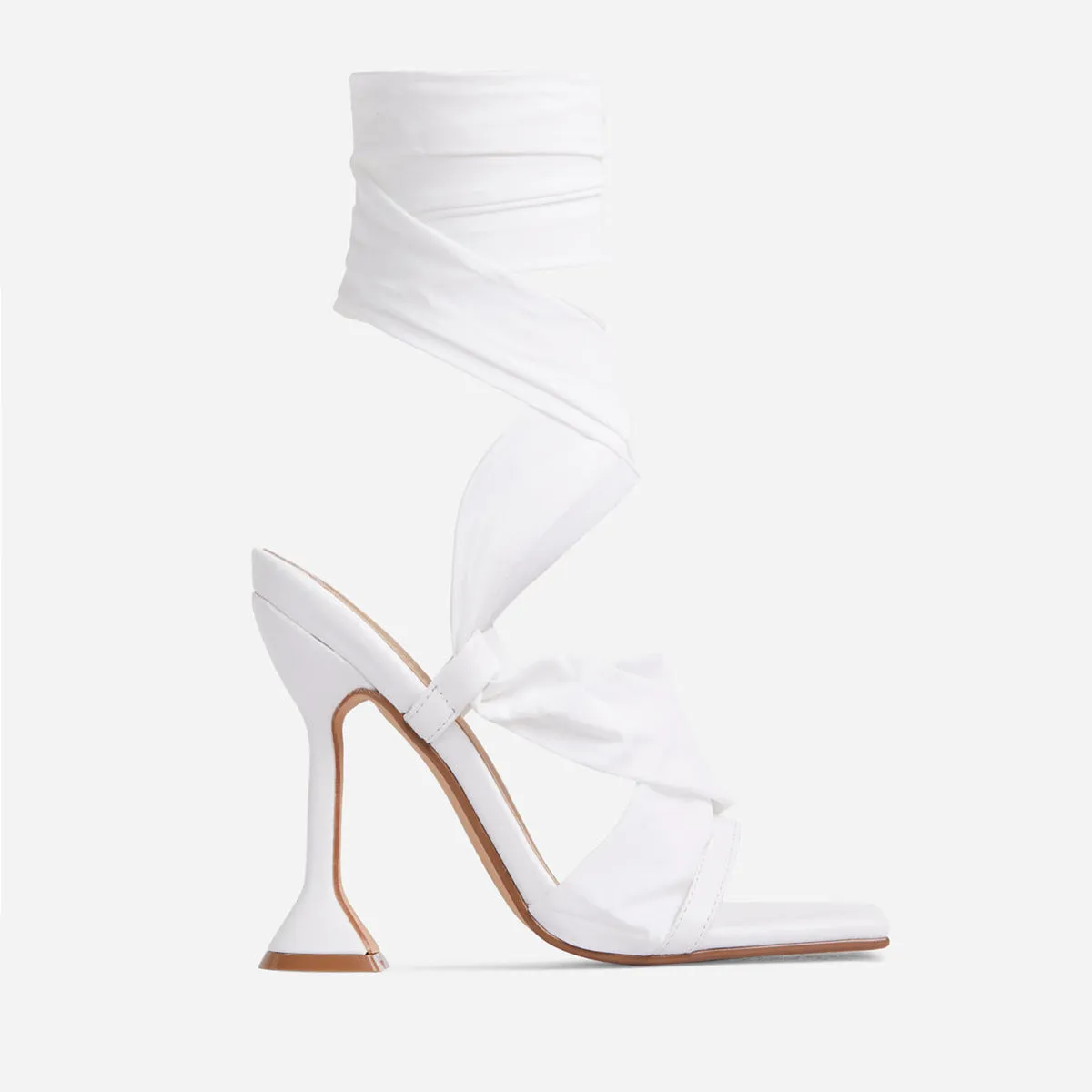 Women's White, Purple, Black And Green Four-color Stiletto Strap High-heel Sandals