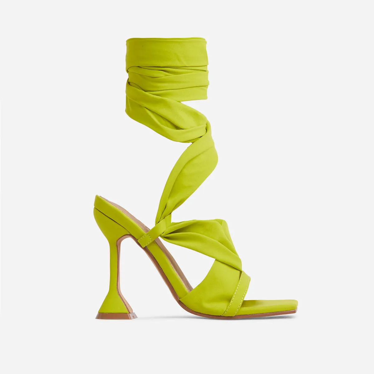 Women's White, Purple, Black And Green Four-color Stiletto Strap High-heel Sandals