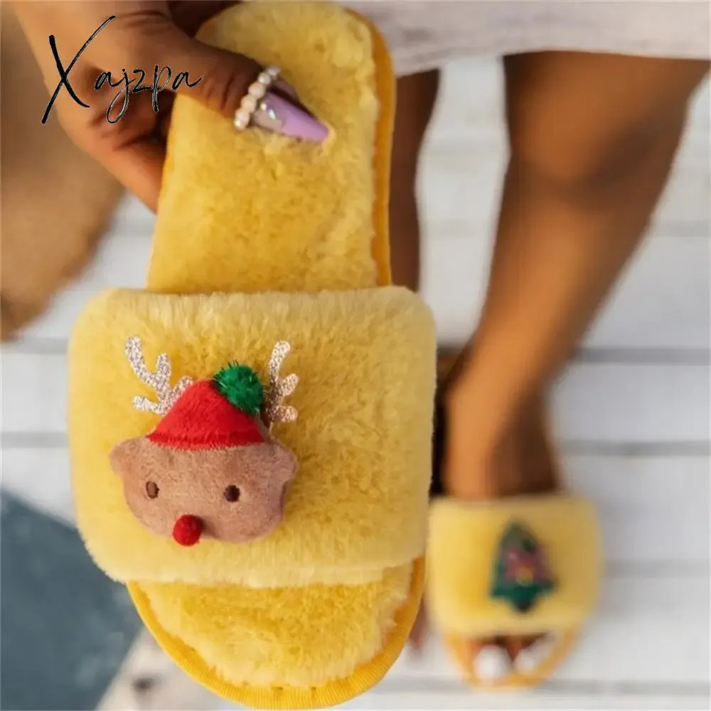 Xajzpa - Casual Living Patchwork Round Keep Warm Comfortable Shoes