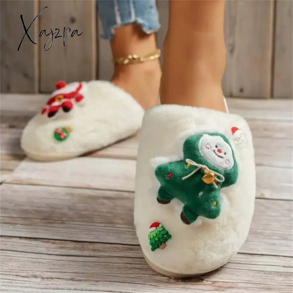 Xajzpa - Casual Living Patchwork Round Keep Warm Comfortable Shoes