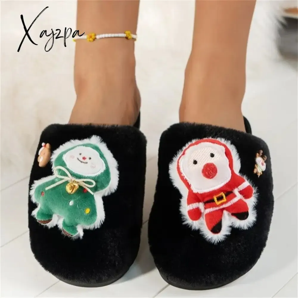 Xajzpa - Casual Living Patchwork Round Keep Warm Comfortable Shoes
